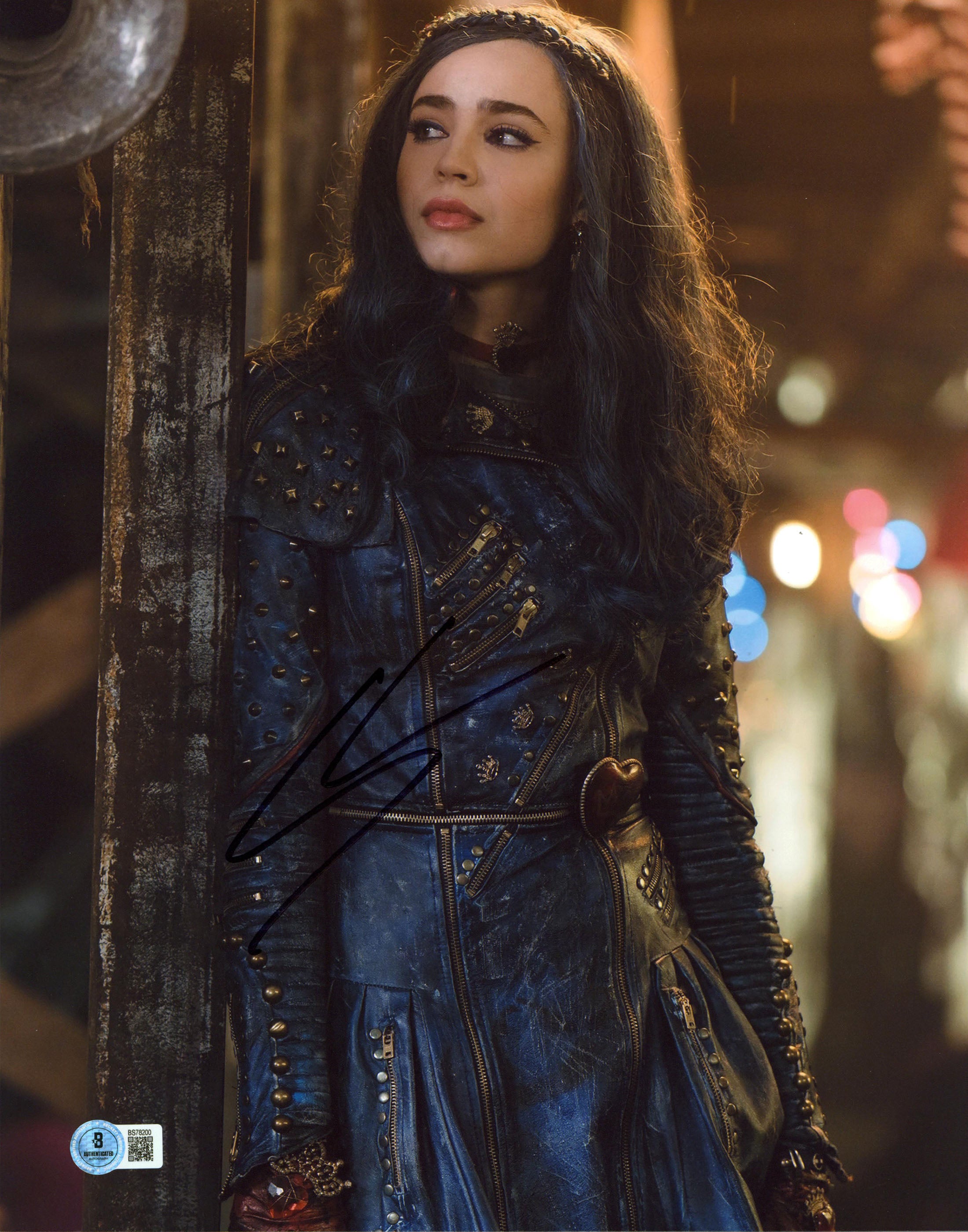 Sofia Carson Descendants Authentic Signed 11x14 Vertical Photo BAS #BS78200