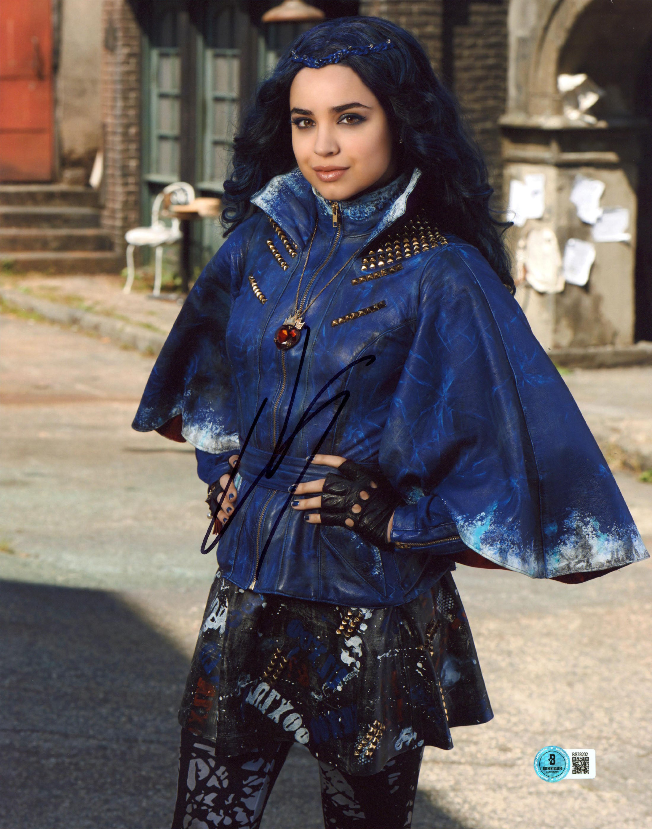 Sofia Carson Descendants Authentic Signed 11x14 Vertical Photo BAS #BS78202