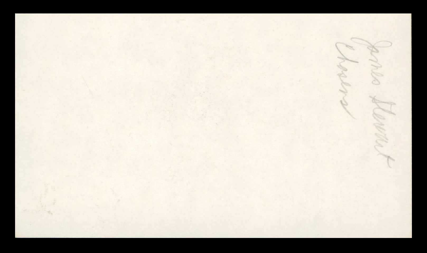 James Stewart It's a Wonderful Life Authentic Signed 3x5 Index Card PSA/DNA