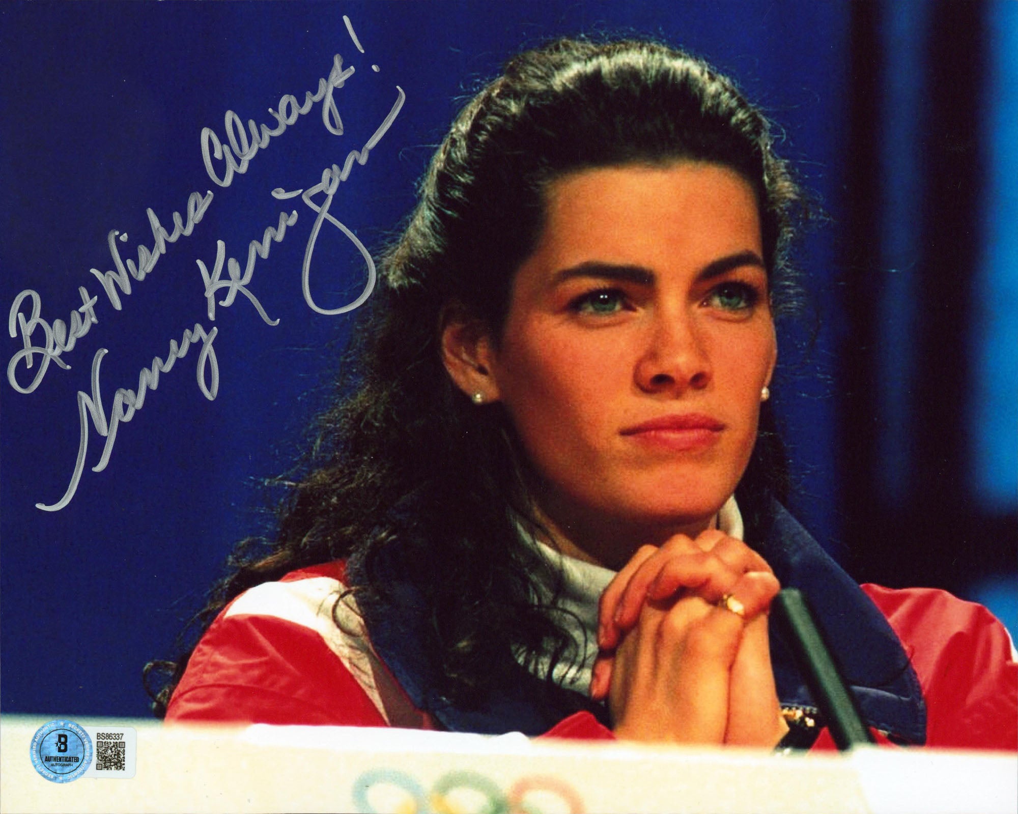 Nancy Kerrigan "Best Wishes Always!" Authentic Signed 8x10 Photo BAS #BS86337