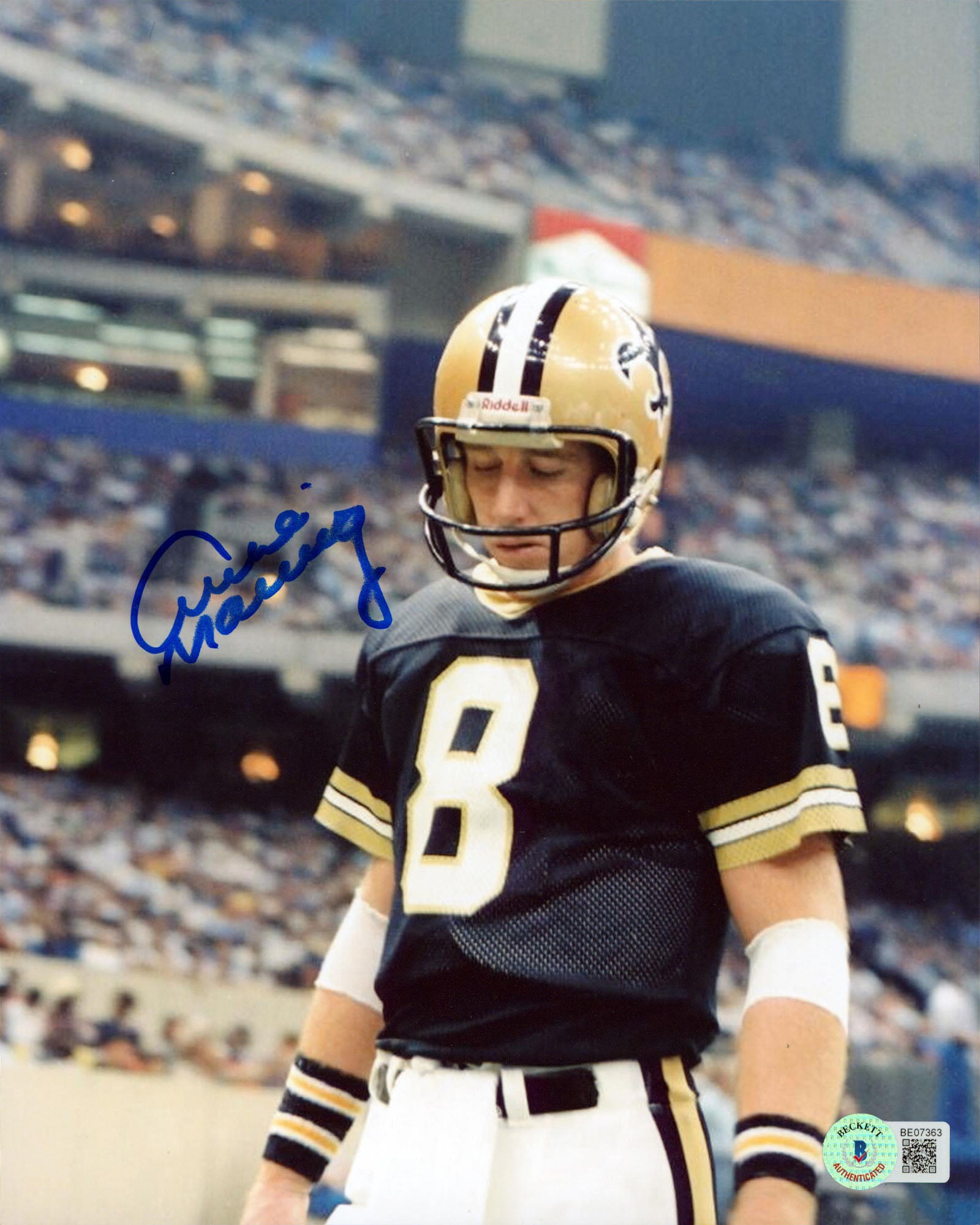 Saints Archie Manning Authentic Signed 8x10 Vertical Photo Autographed BAS 2