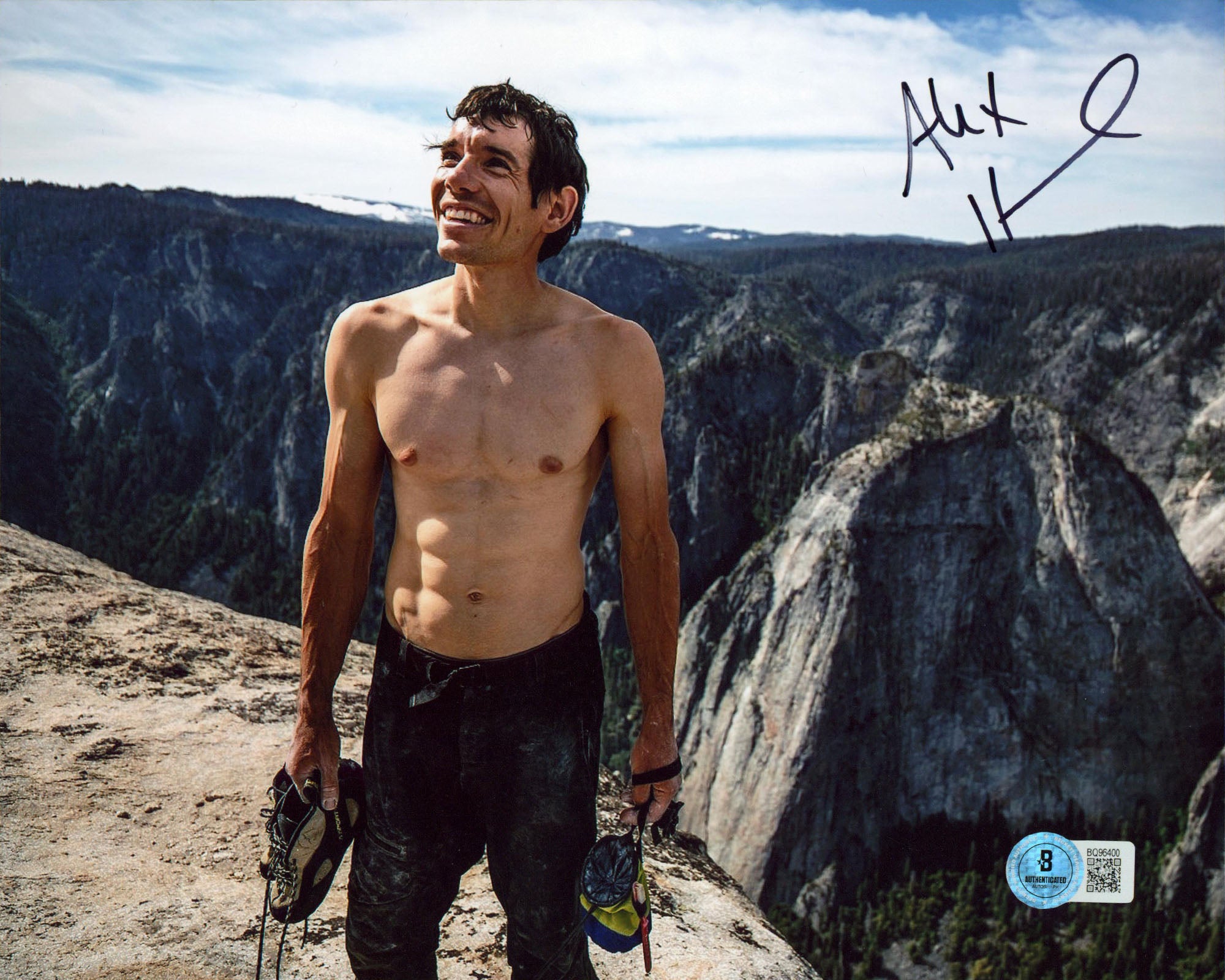 Alex Honnold Authentic Signed 8x10 Horizontal Photo Autographed BAS 3