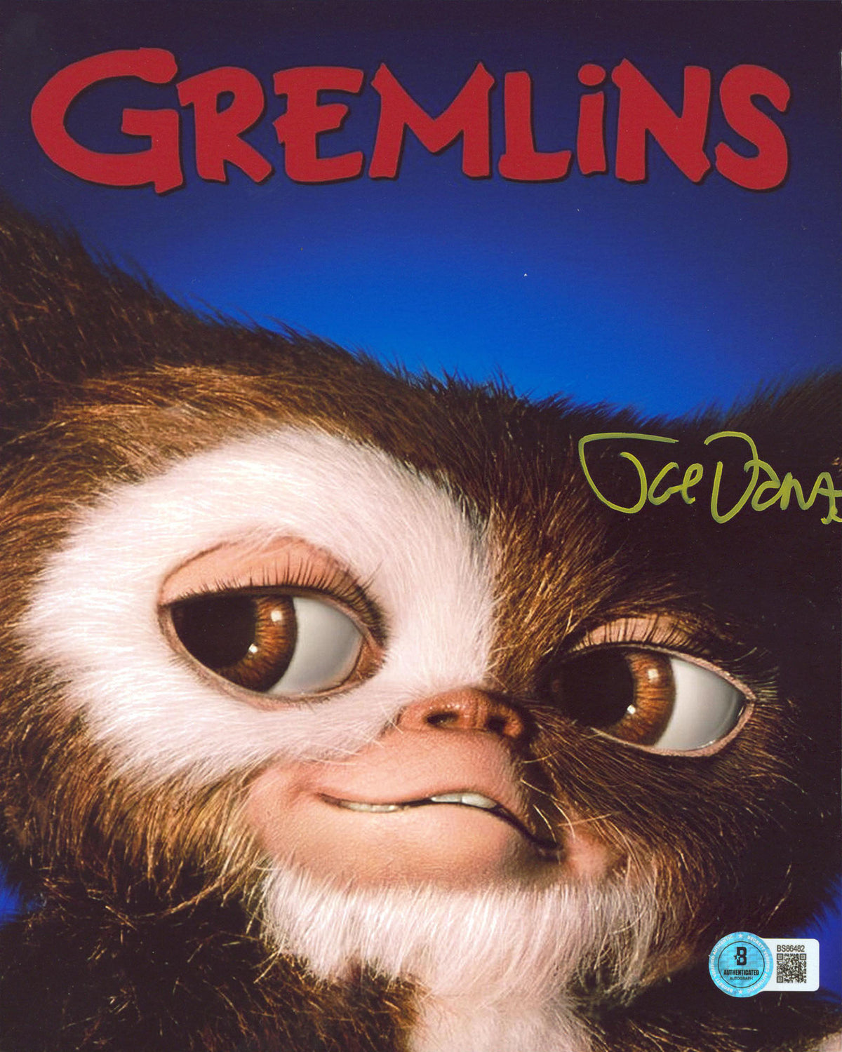 Joe Dante Gremlins Authentic Signed 8x10 Vertical Photo BAS 10