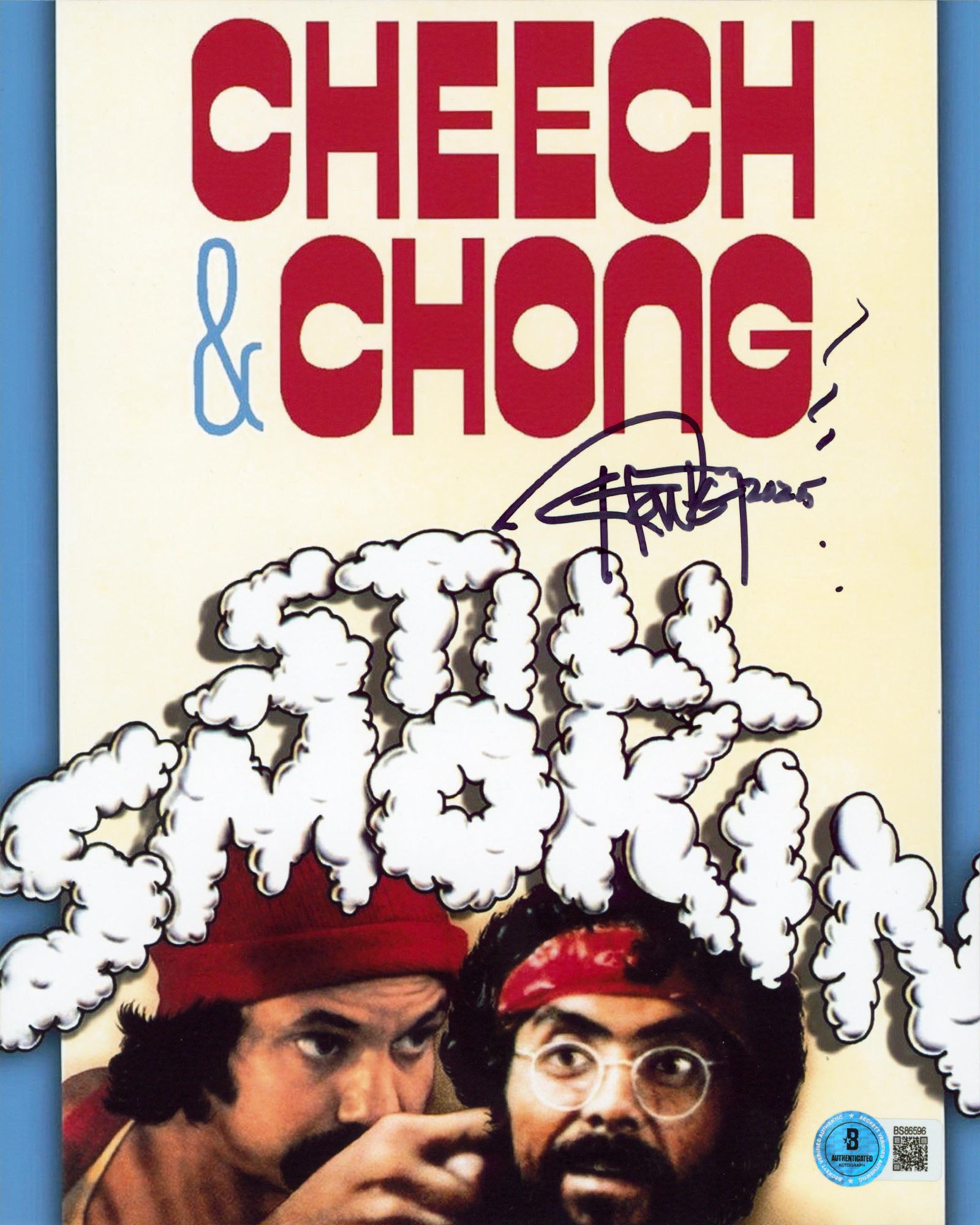 Tommy Chong Still Smokin' Authentic Signed 8x10 Vertical Photo BAS 14