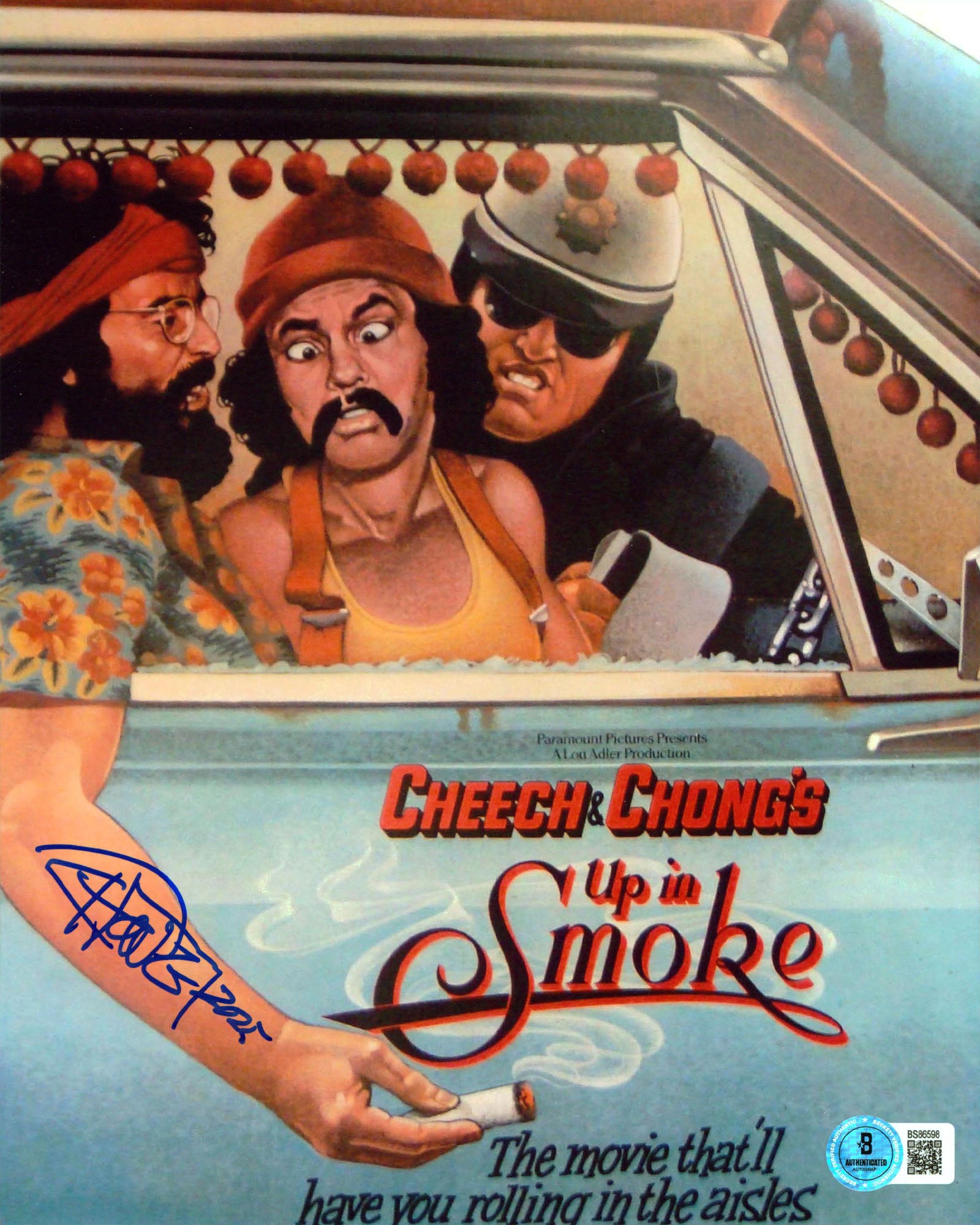 Tommy Chong Up in Smoke Authentic Signed 8x10 Vertical Photo BAS 15