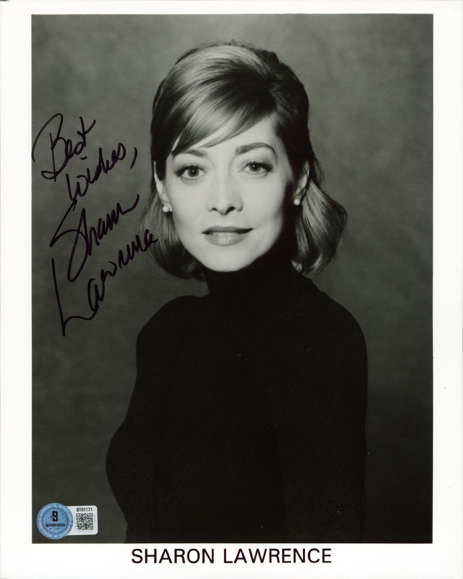Sharon Lawrence NYPD Blue "Best Wishes" Authentic Signed 8x10 Photo BAS #BT01171