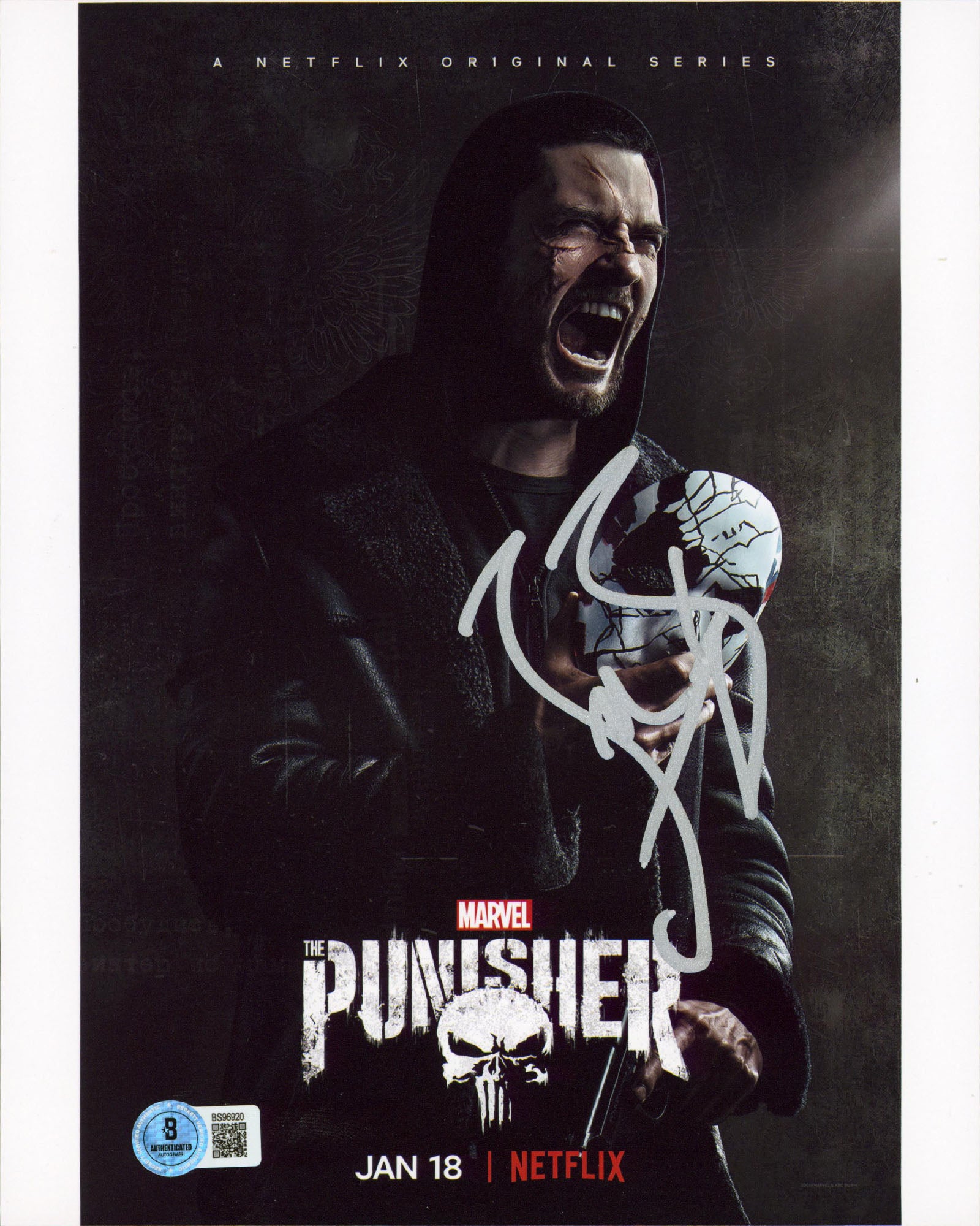 Ben Barnes The Punisher Authentic Signed 8x10 Vertical Photo BAS #BS96920