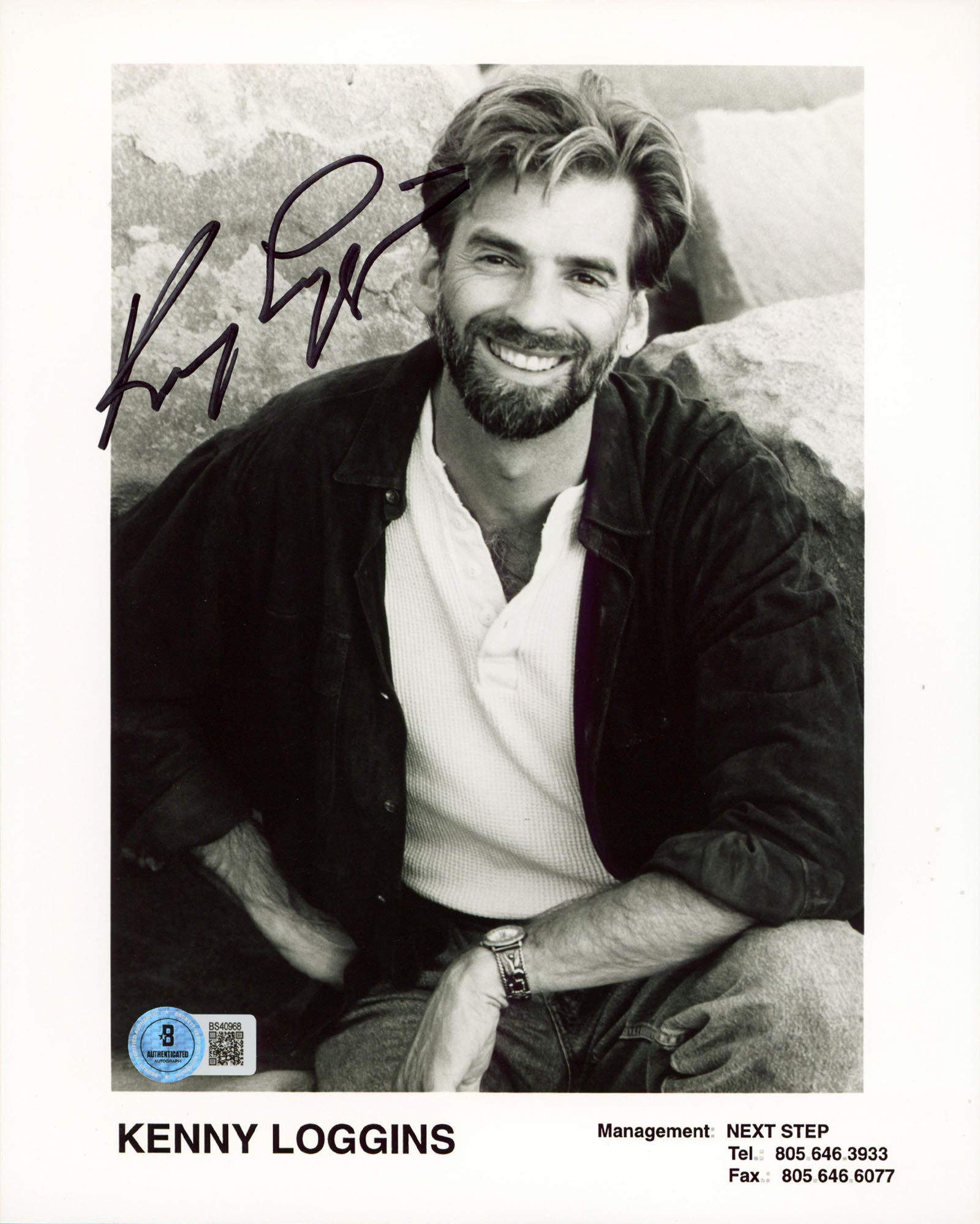 Kenny Loggins Musician Authentic Signed 8x10 Vertical Photo BAS #BS40968