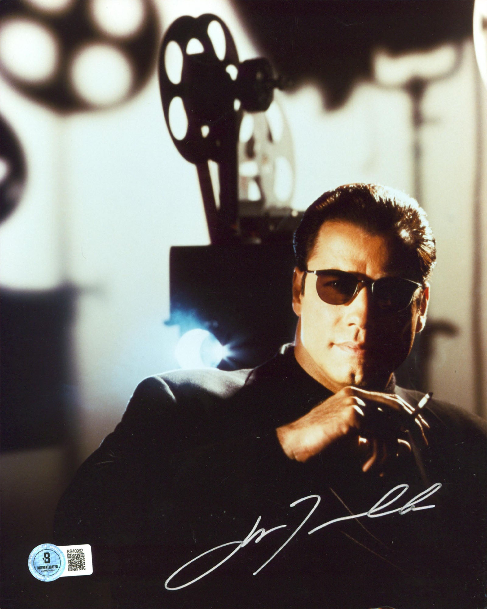 John Travolta Get Shorty Authentic Signed 8x10 Vertical Photo BAS #BS40962