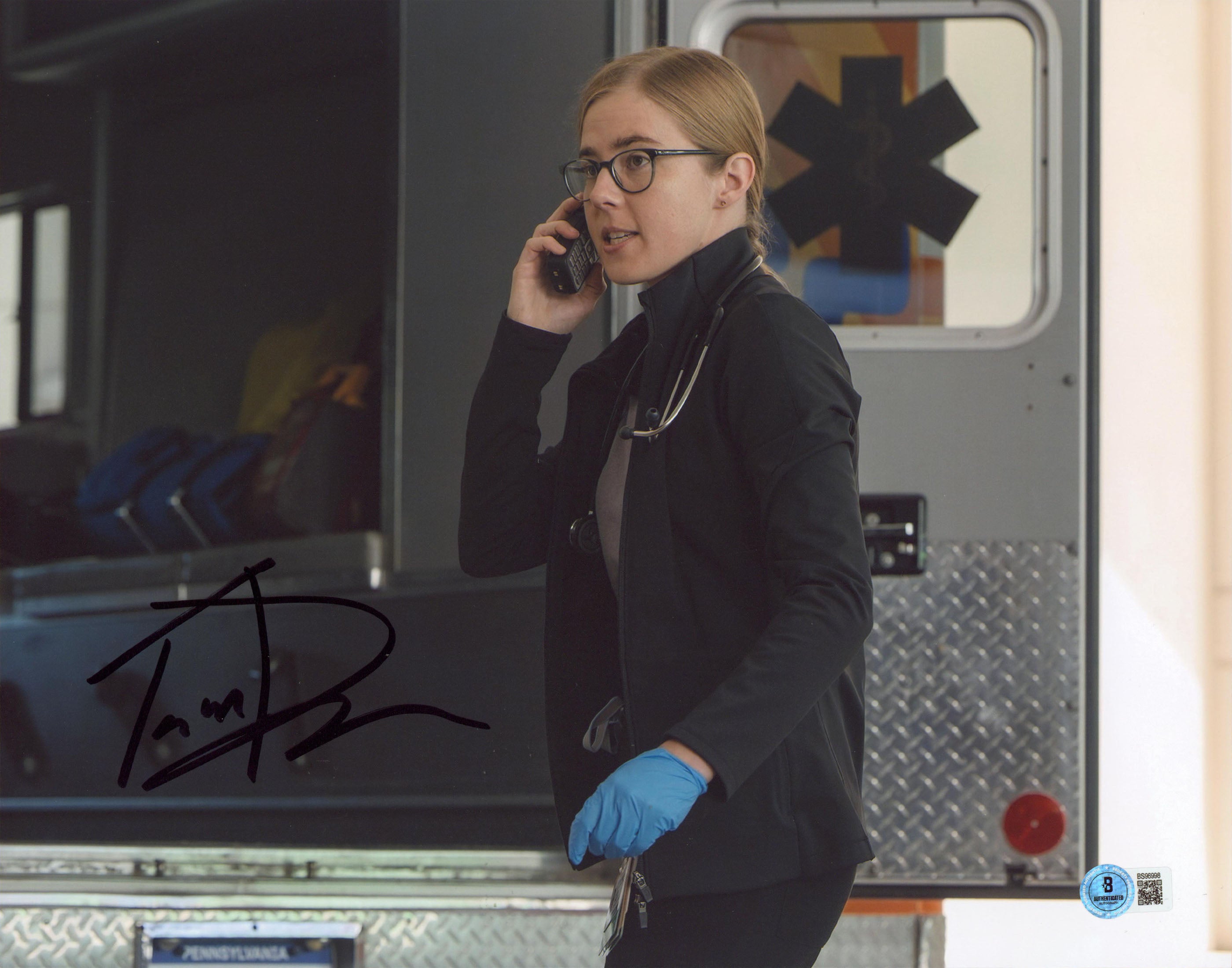 Taylor Dearden The Pitt Authentic Signed 11x14 Horizontal Photo BAS #BS96998