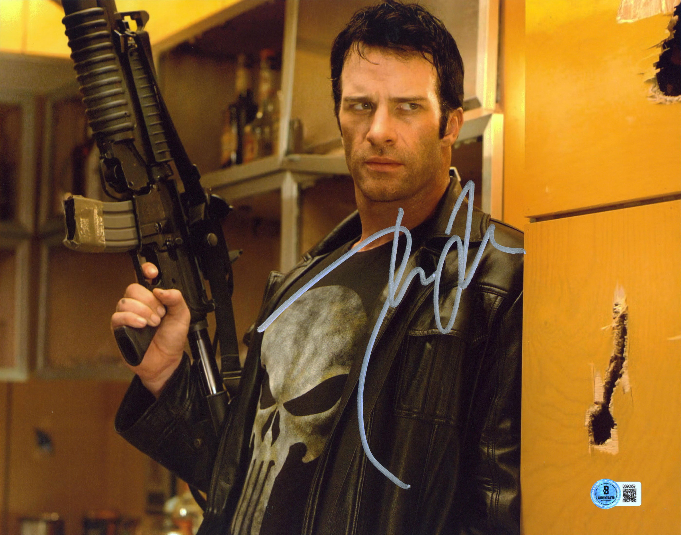 Thomas Jane The Punisher Authentic Signed 11x14 Horizontal Photo BAS #BS96959