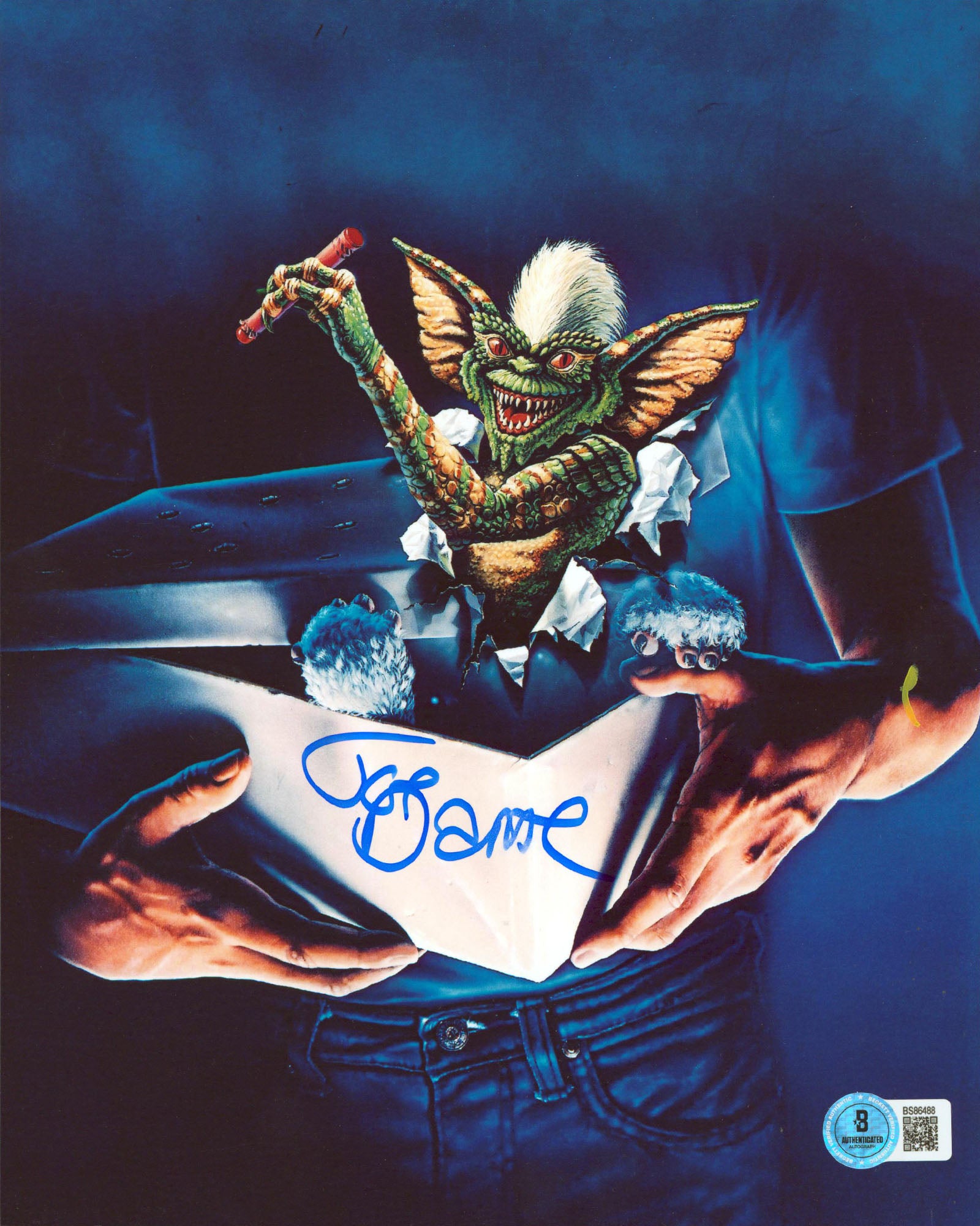 Joe Dante Gremlins Authentic Signed 8x10 Vertical Photo BAS #BS86488