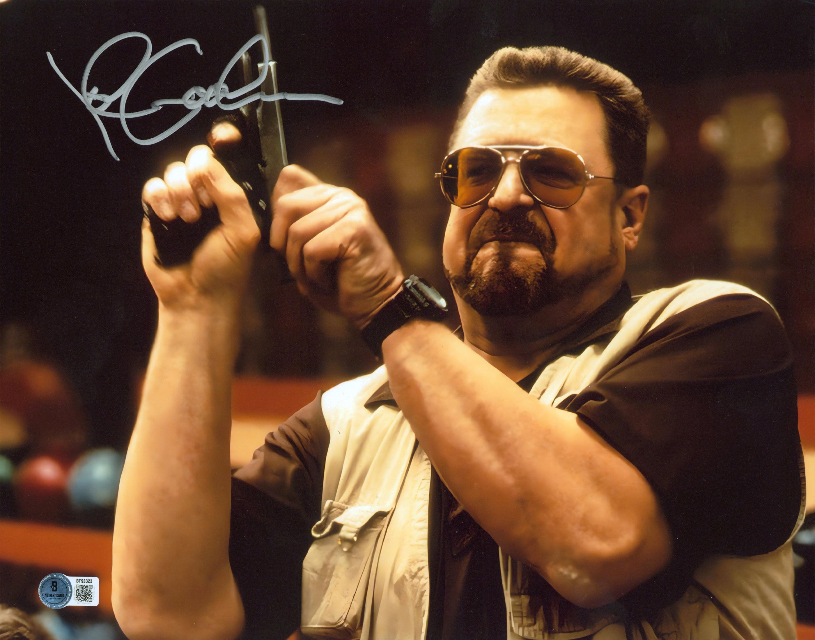 John Goodman The Big Lebowski Authentic Signed 11x14 Horizontal Photo BAS