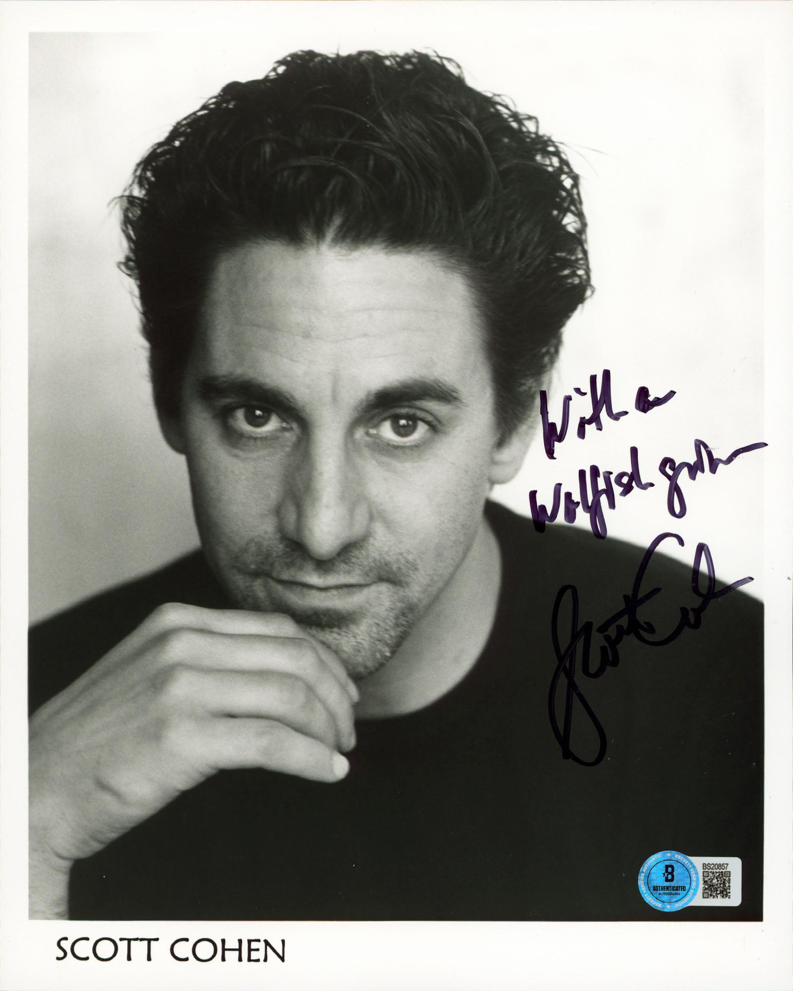 Scott Cohen Gilmore Girls "With A Wolfish Smile" Signed 8x10 Photo BAS #BS20857
