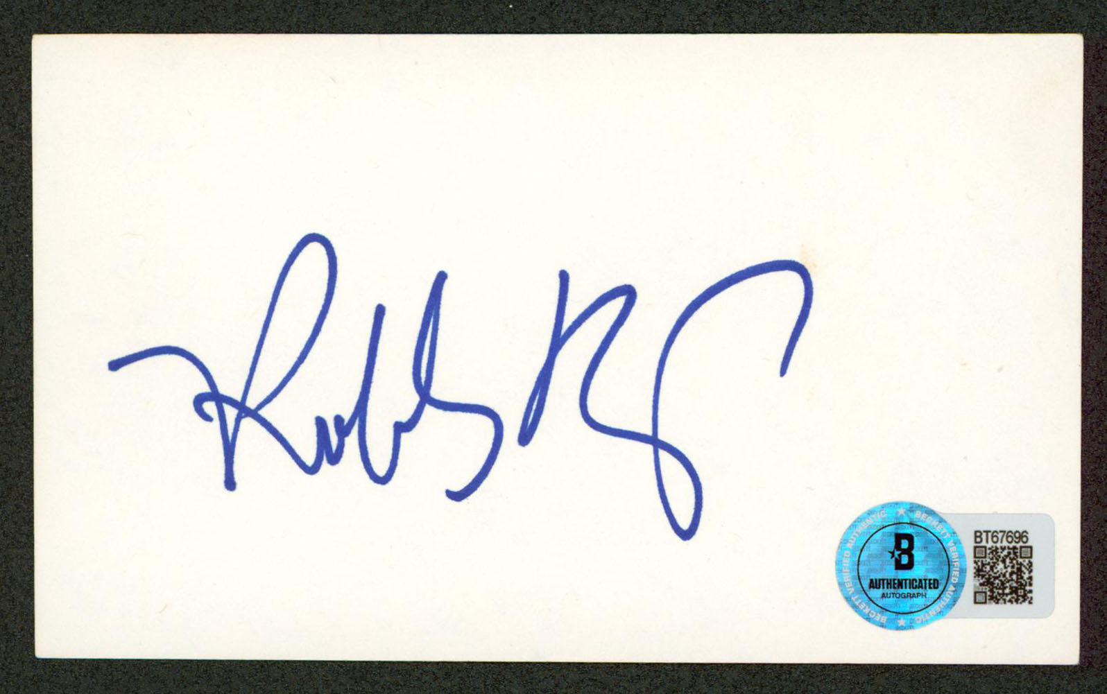 Robby Krieger The Doors Authentic Signed 3x5 Index Card Autographed BAS #BT67696