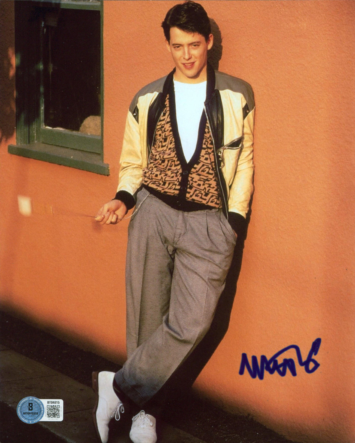 Matthew Broderick Ferris Bueller's Day Off Signed 8x10 Photo BAS #BT04815