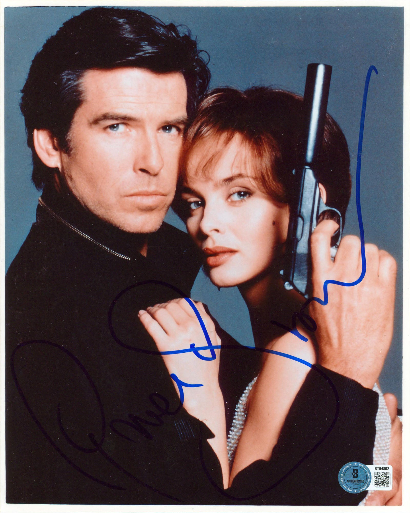 Pierce Brosnan GoldenEye Authentic Signed 8x10 Vertical Photo BAS #BT04802
