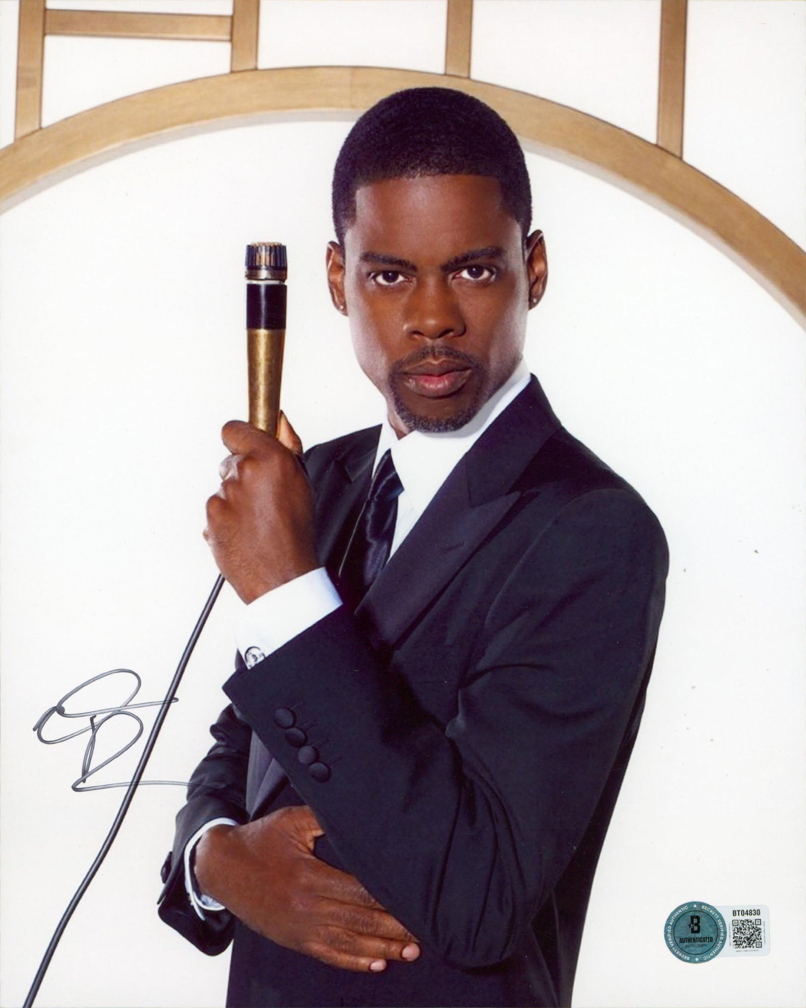 Chris Rock Comedian & Actor Authentic Signed 8x10 Vertical Photo BAS #BT04830