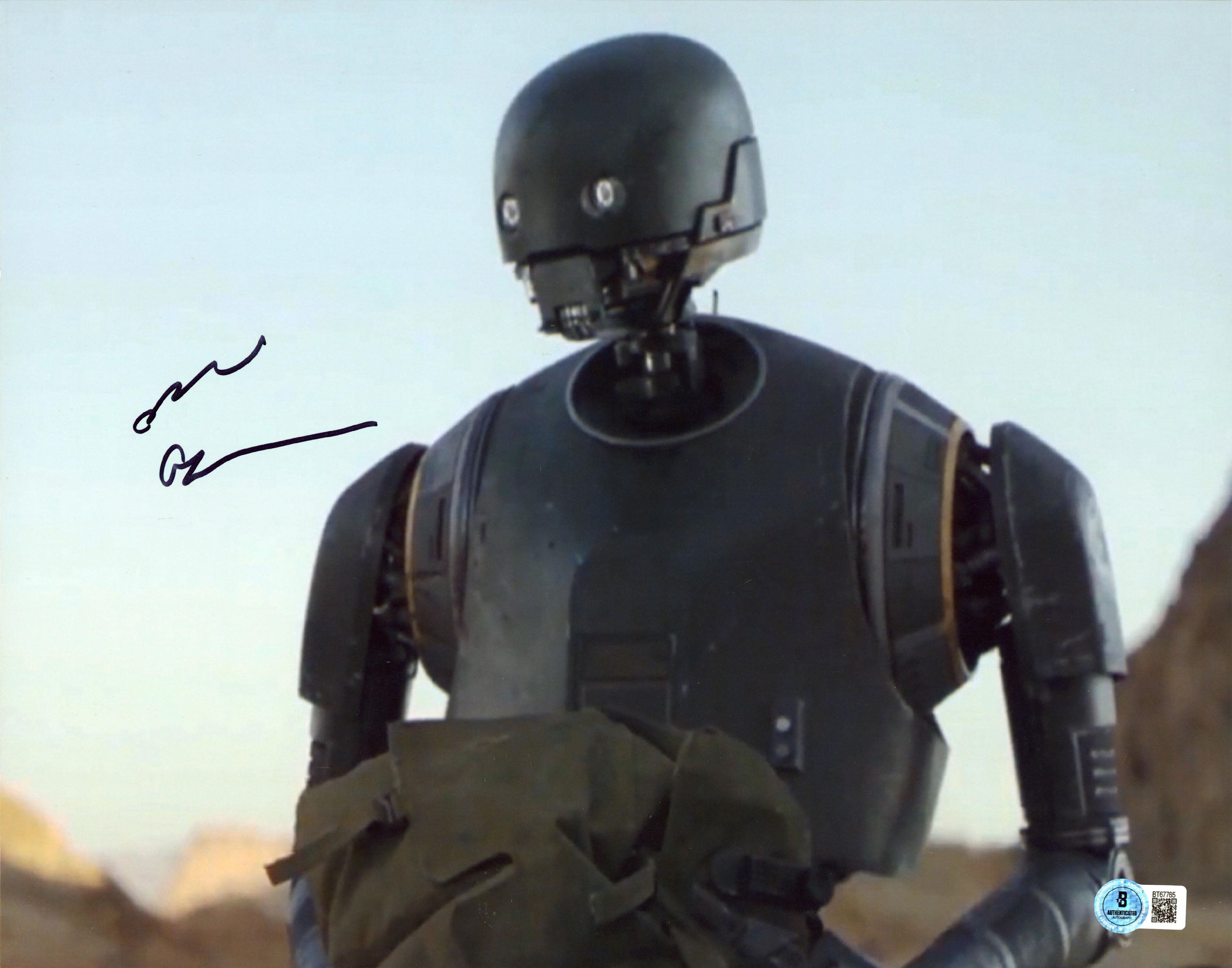 Alan Tudyk Rogue One A Star Wars Story Authentic Signed 11x14 Photo BAS #BT67765