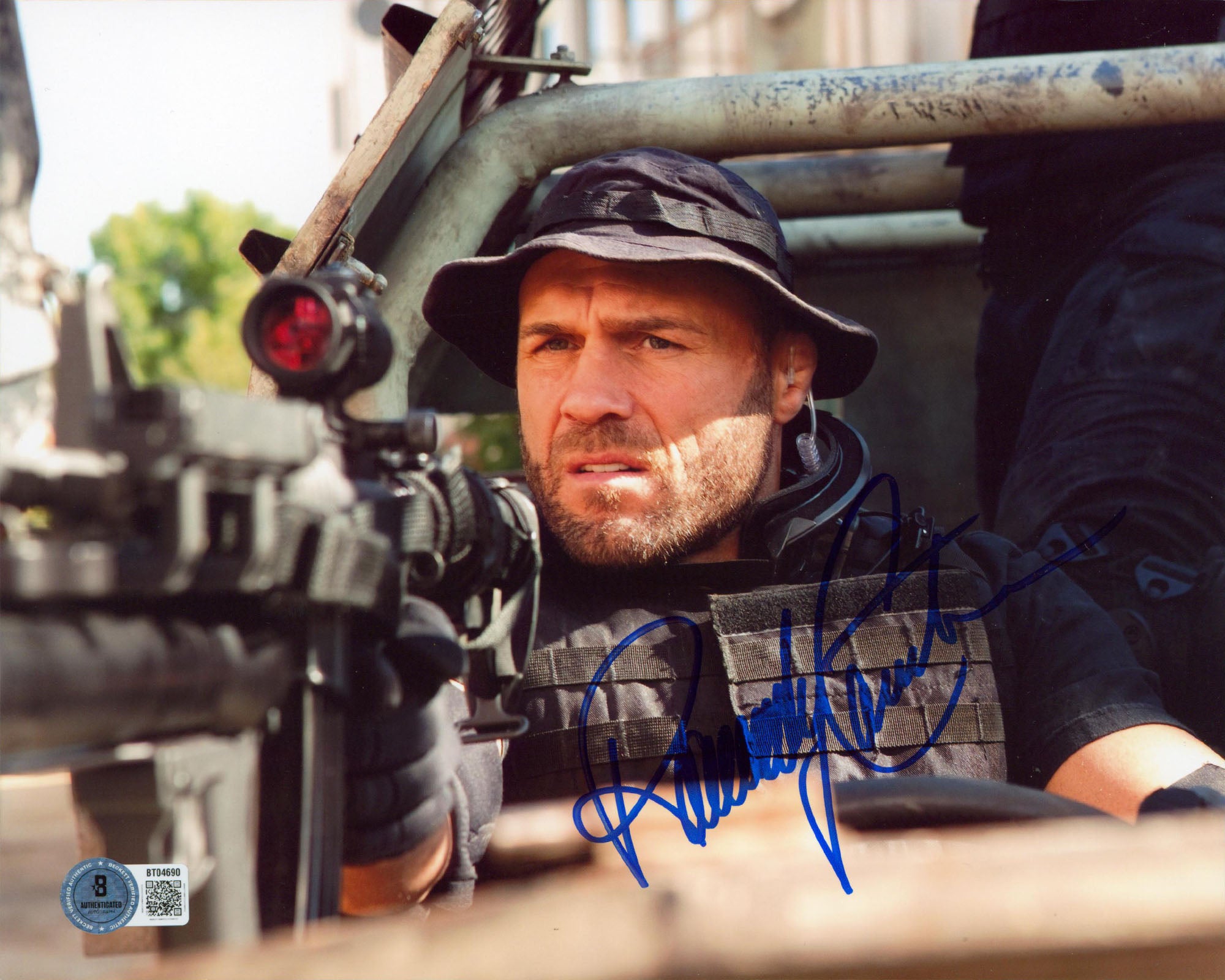 Randy Couture The Expendables Authentic Signed 8x10 Horizontal Photo BAS 4