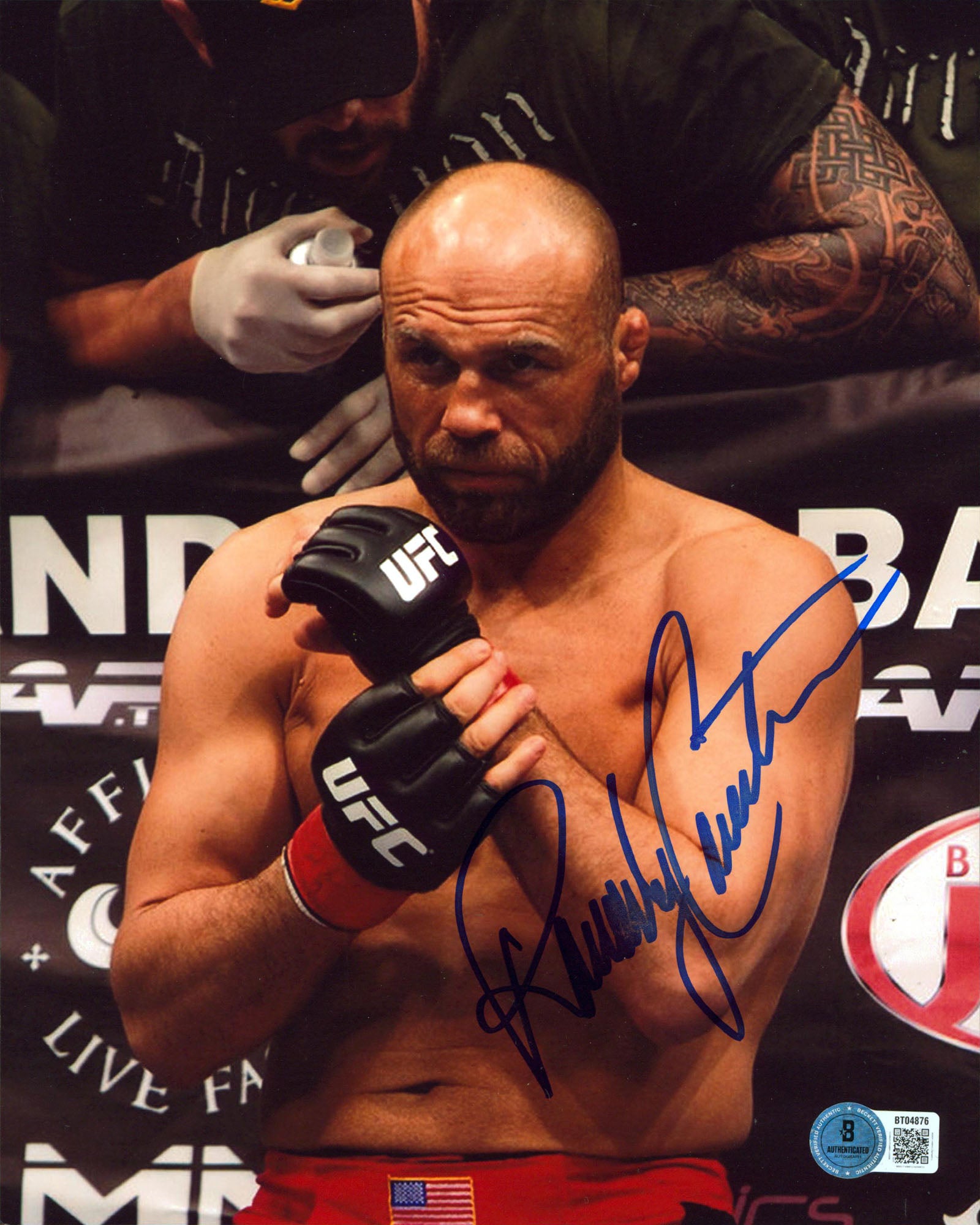 UFC Randy Couture Authentic Signed 8x10 Vertical Photo Autographed BAS 3