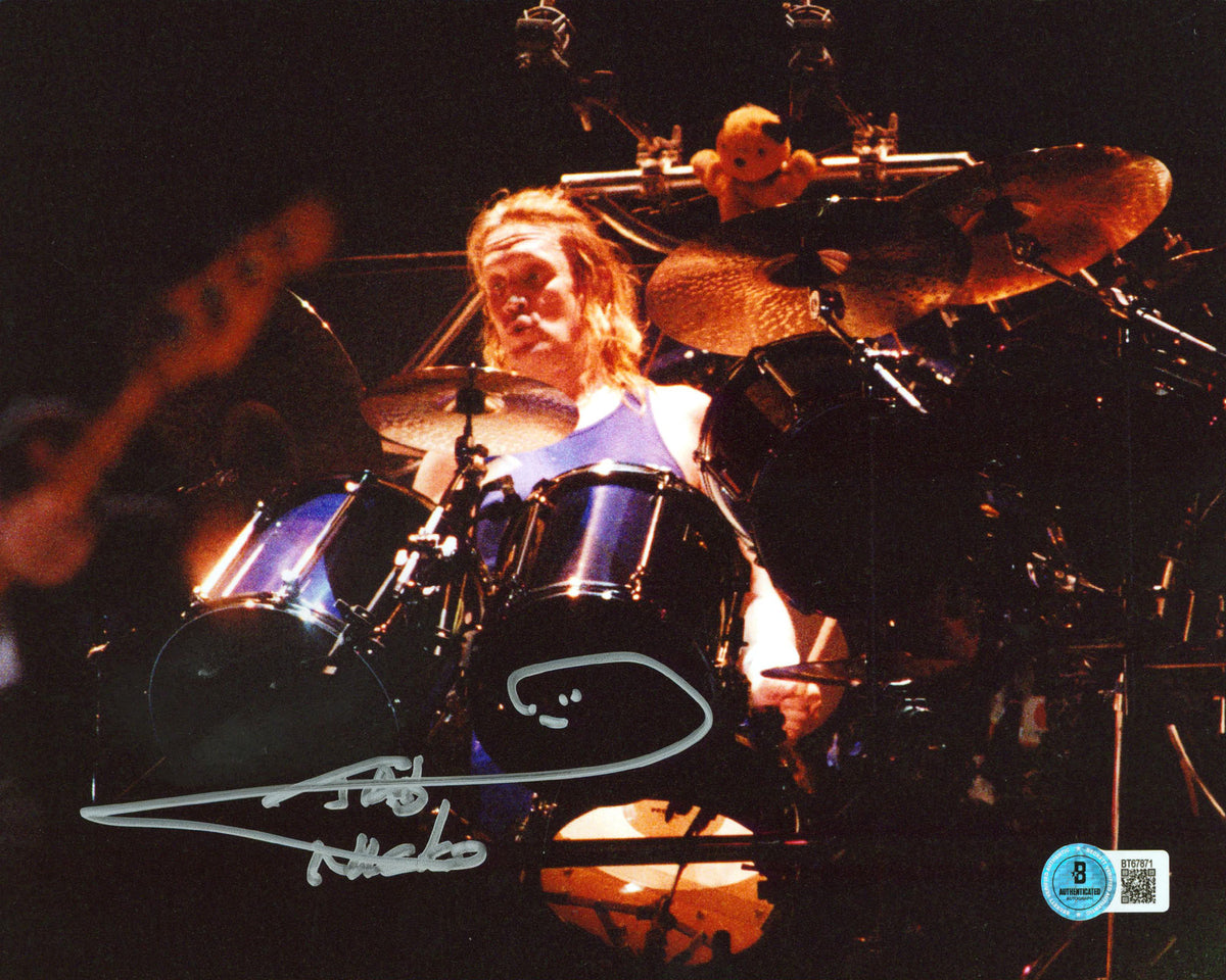 Nicko McBrain Iron Maiden Authentic Signed 8x10 Horizontal Photo BAS 1