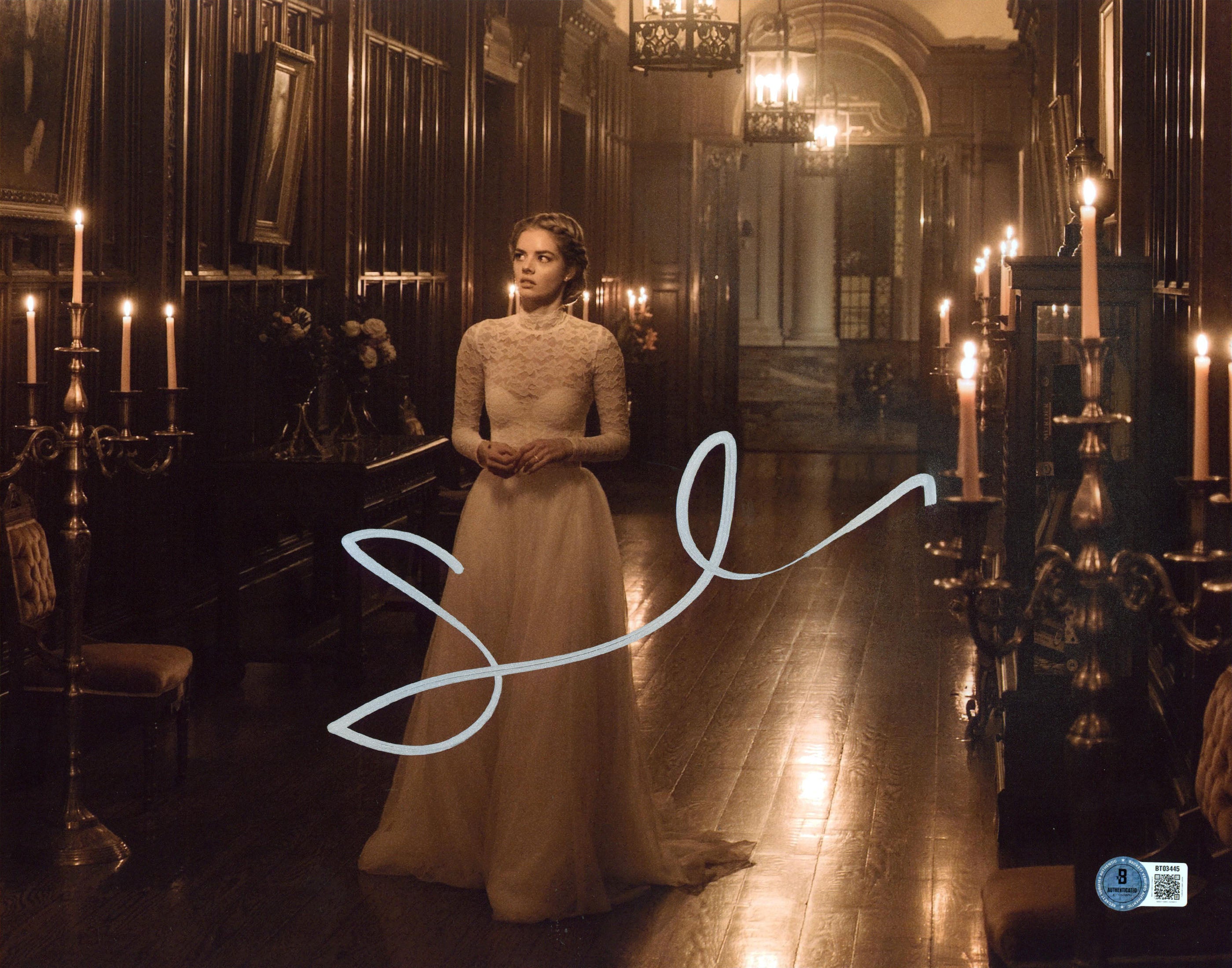 Samara Weaving Ready or Not Authentic Signed 11x14 Horizontal Photo BAS #BT03445