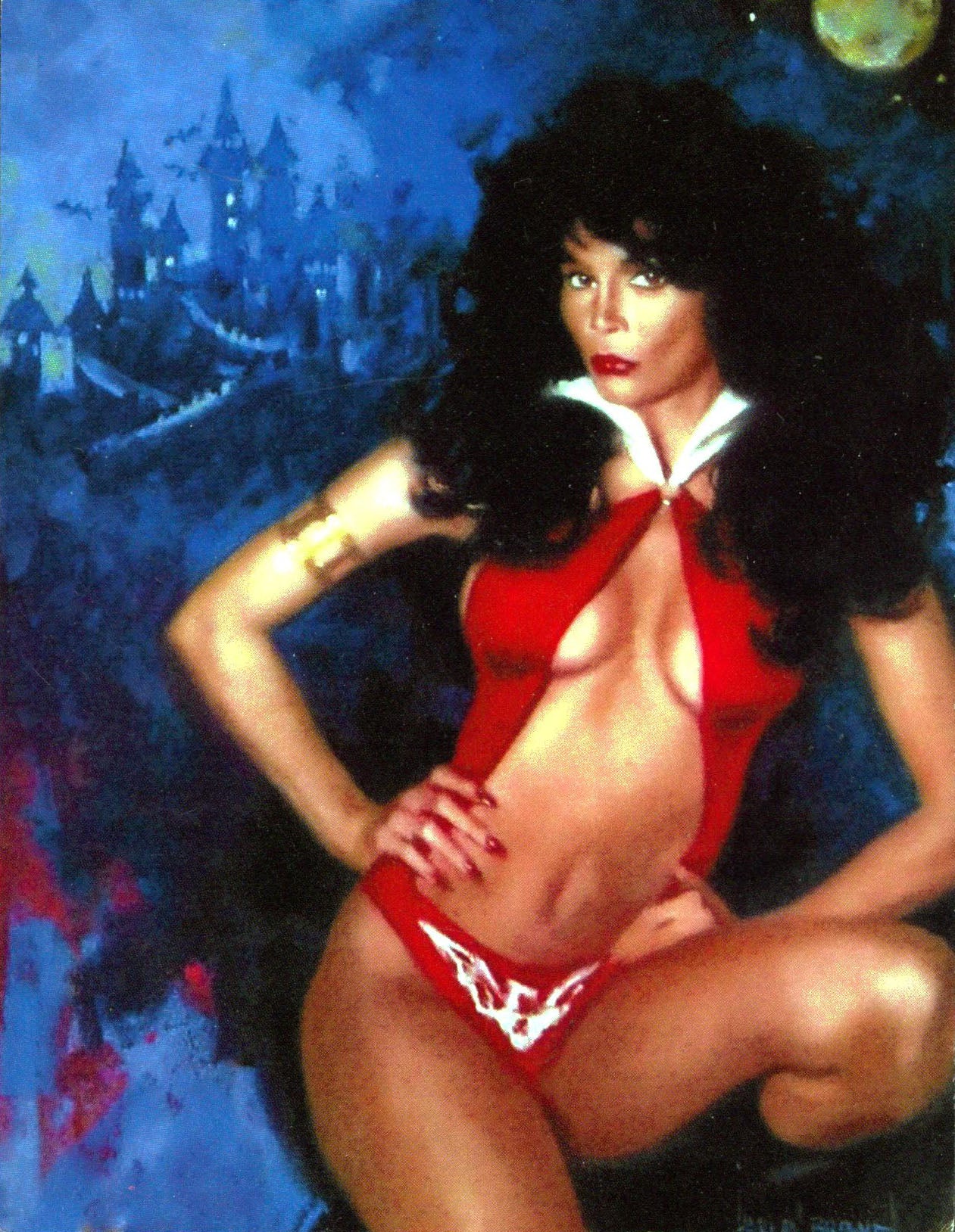 Barbara Leigh Vampirella "Love" Signed 4x5.5 Promotional Photo BAS #T43388