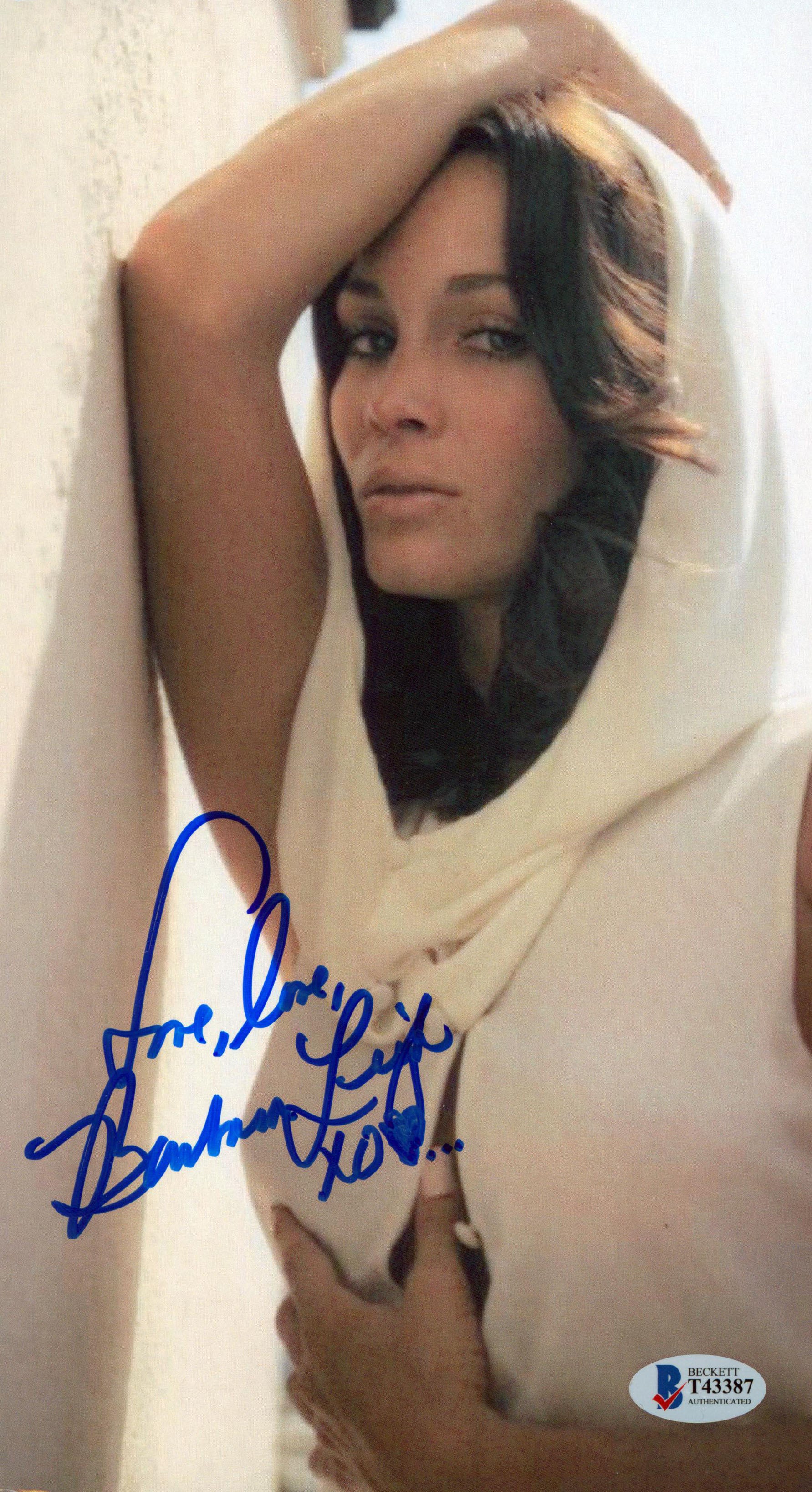 Barbara Leigh Vampirella "Love" Signed 6x11 Promotional Photo BAS #T43387