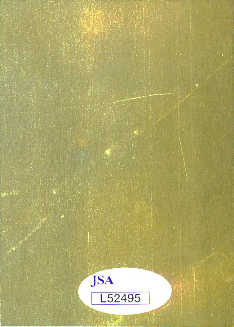 Buck Leonard Authentic Signed 2.5x3.5 Metallic HOF Plaque Card JSA #L52495