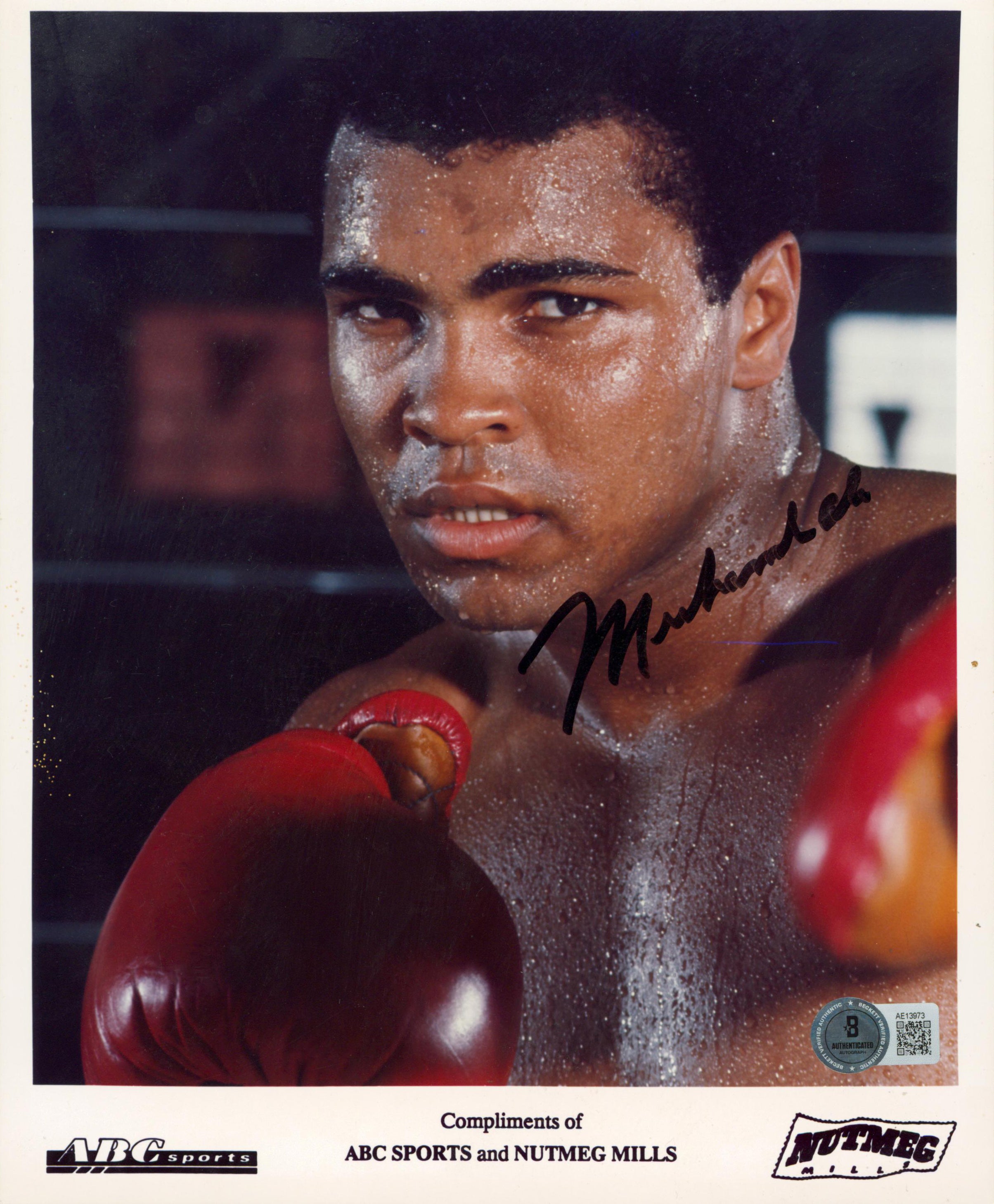 Muhammad Ali Authentic Signed 8x10 ABC Sports Promotional Photo BAS #AE13973