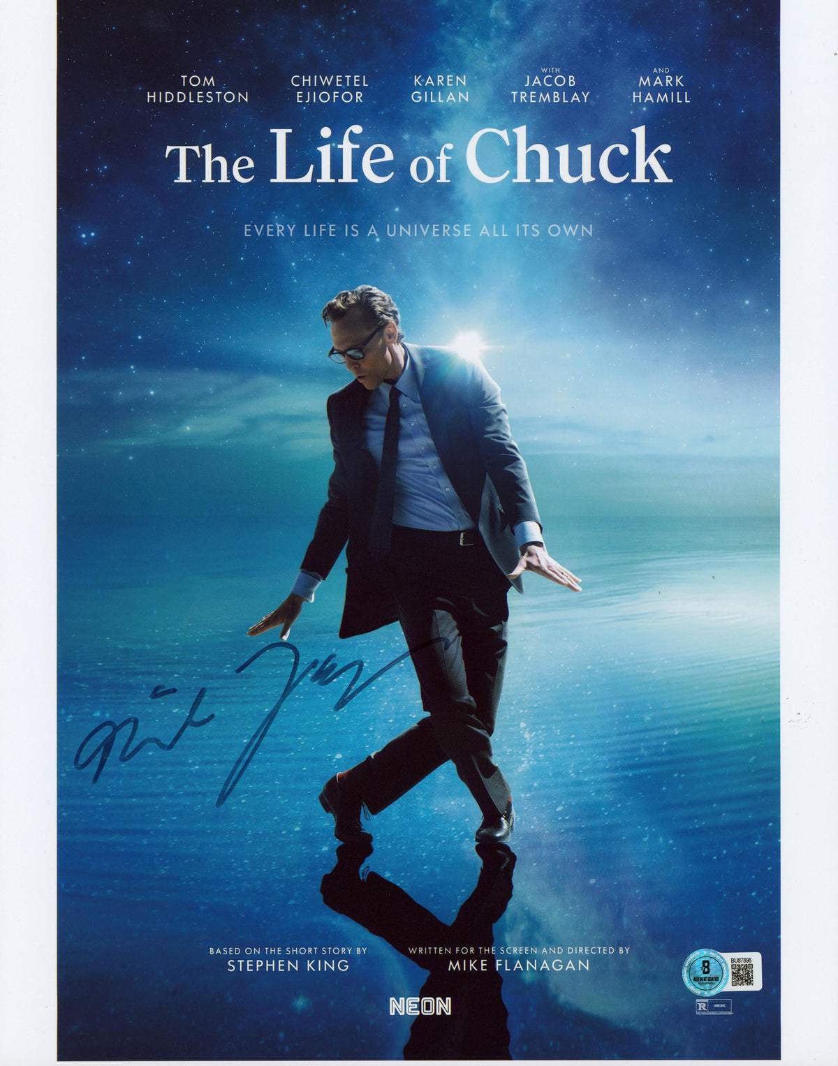 Mike Flanagan The Life Of Chuck Authentic Signed 11x14 Photo BAS #BU87896