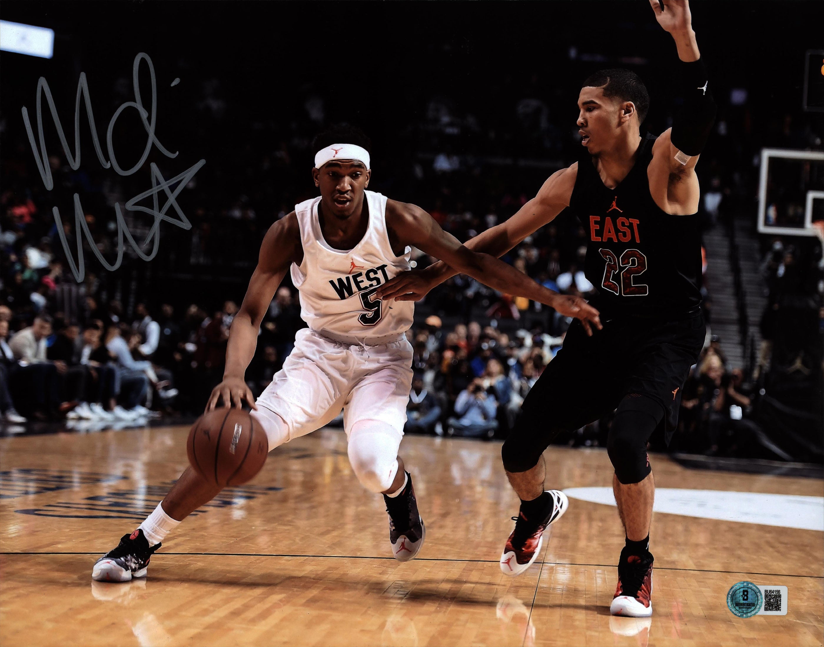 Kings Malik Monk Authentic Signed 11x14 Horizontal Photo BAS #BU64156