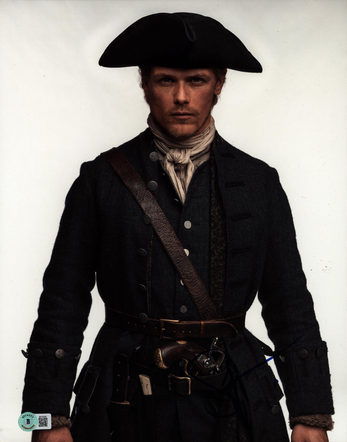 Sam Heughan Outlander Authentic Signed 11x14 Vertical Photo BAS #BK70225