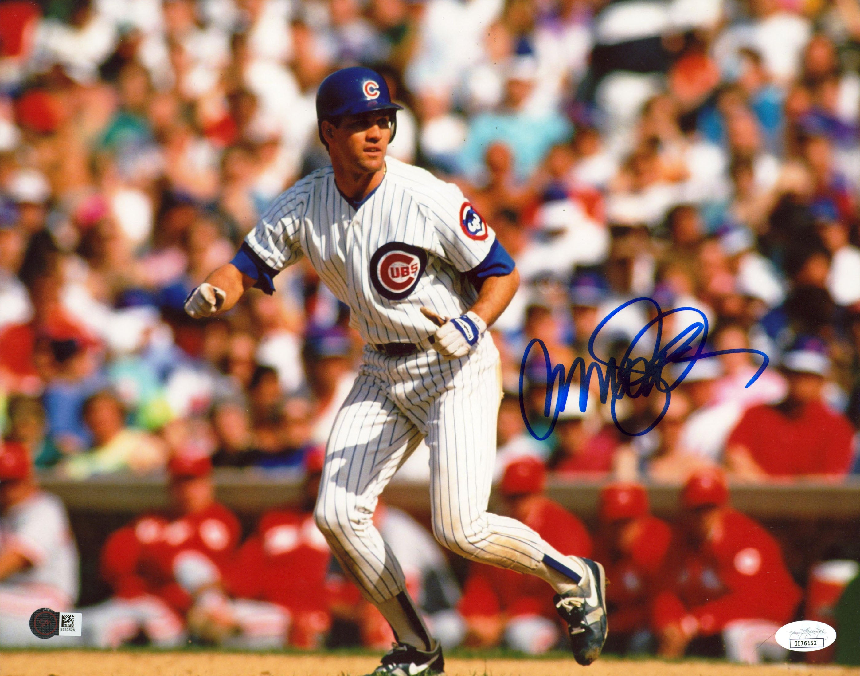 Cubs Ryne Sandberg Authentic Signed 11x14 Horizontal Photo JSA #II76152