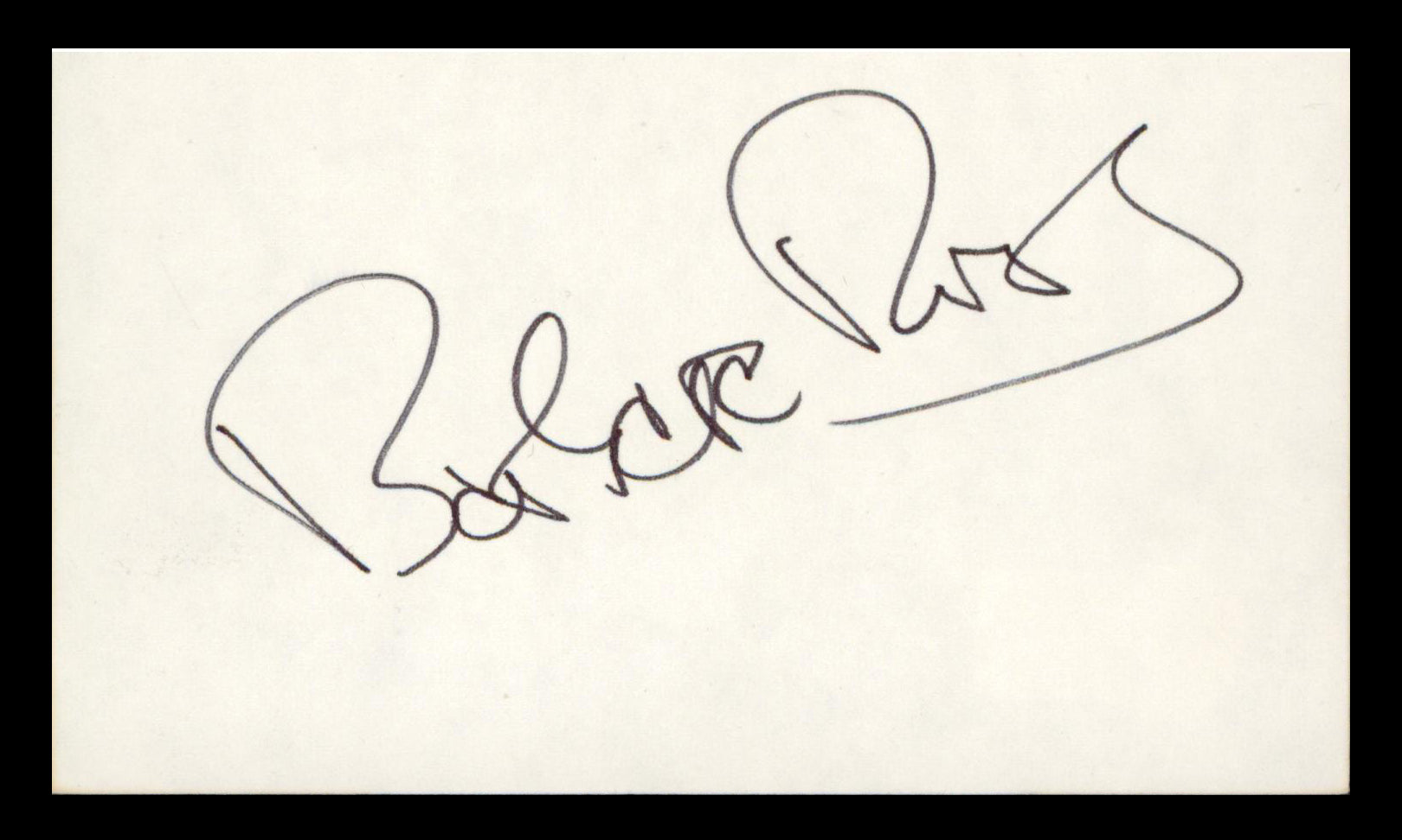Barbara Rush It Came from Outer Space Authentic Signed 3x5 Index Card BAS 1