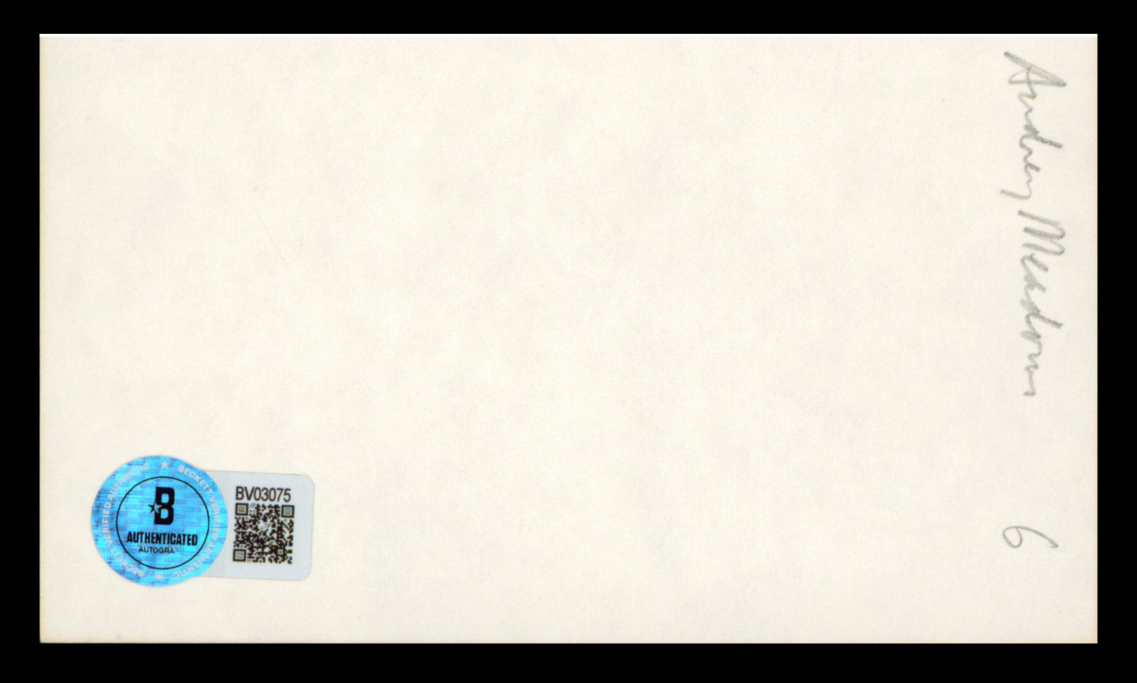 Audrey Meadows The Honeymooners Authentic Signed 3x5 Index Card Autographed BAS