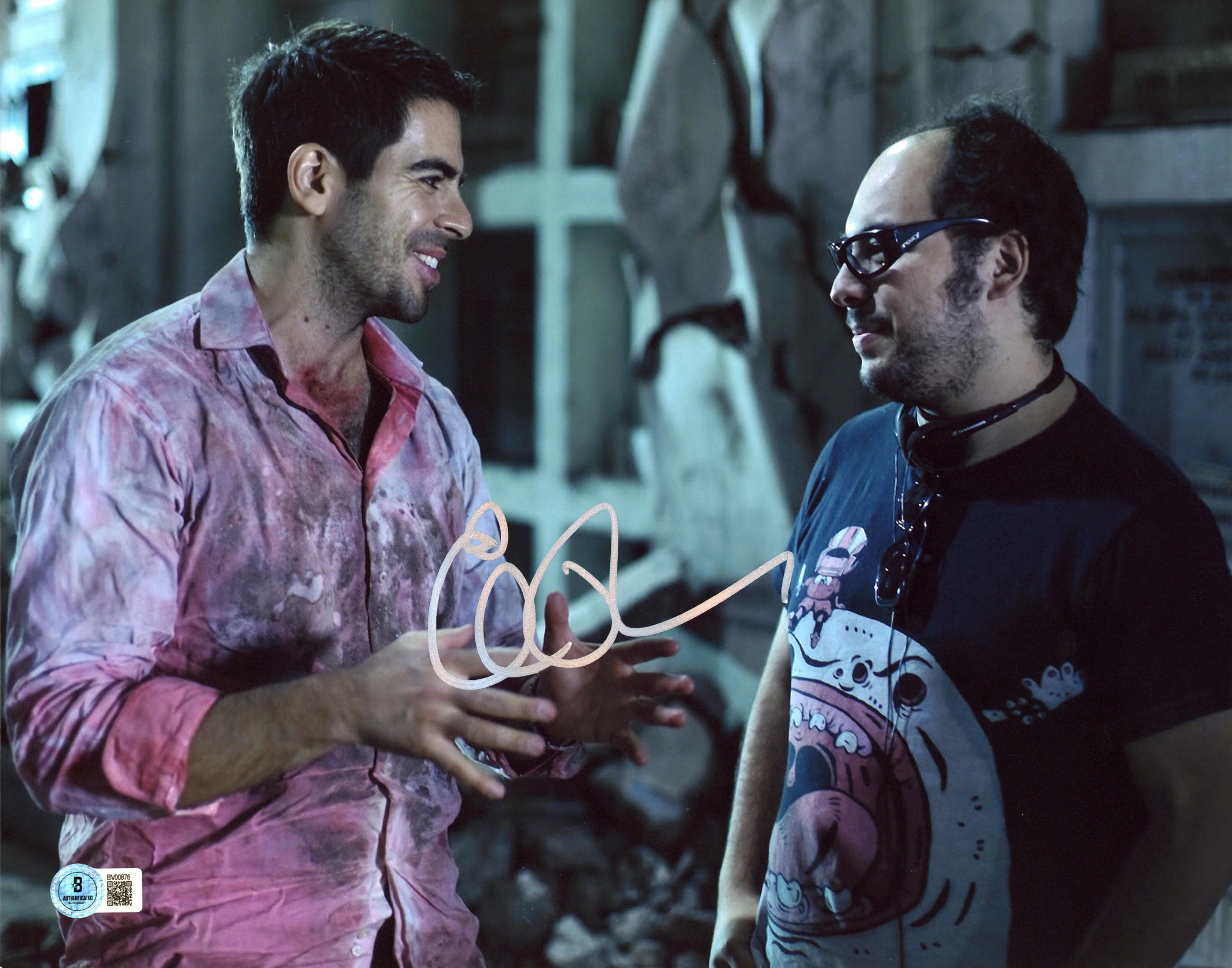 Eli Roth Aftershock Authentic Signed 11x14 Horizontal Photo BAS #BV00876