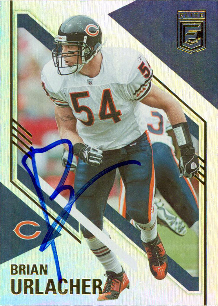 Bears Brian Urlacher Signed 2021 Donruss Elite #76 Card PSA/DNA #AP90739
