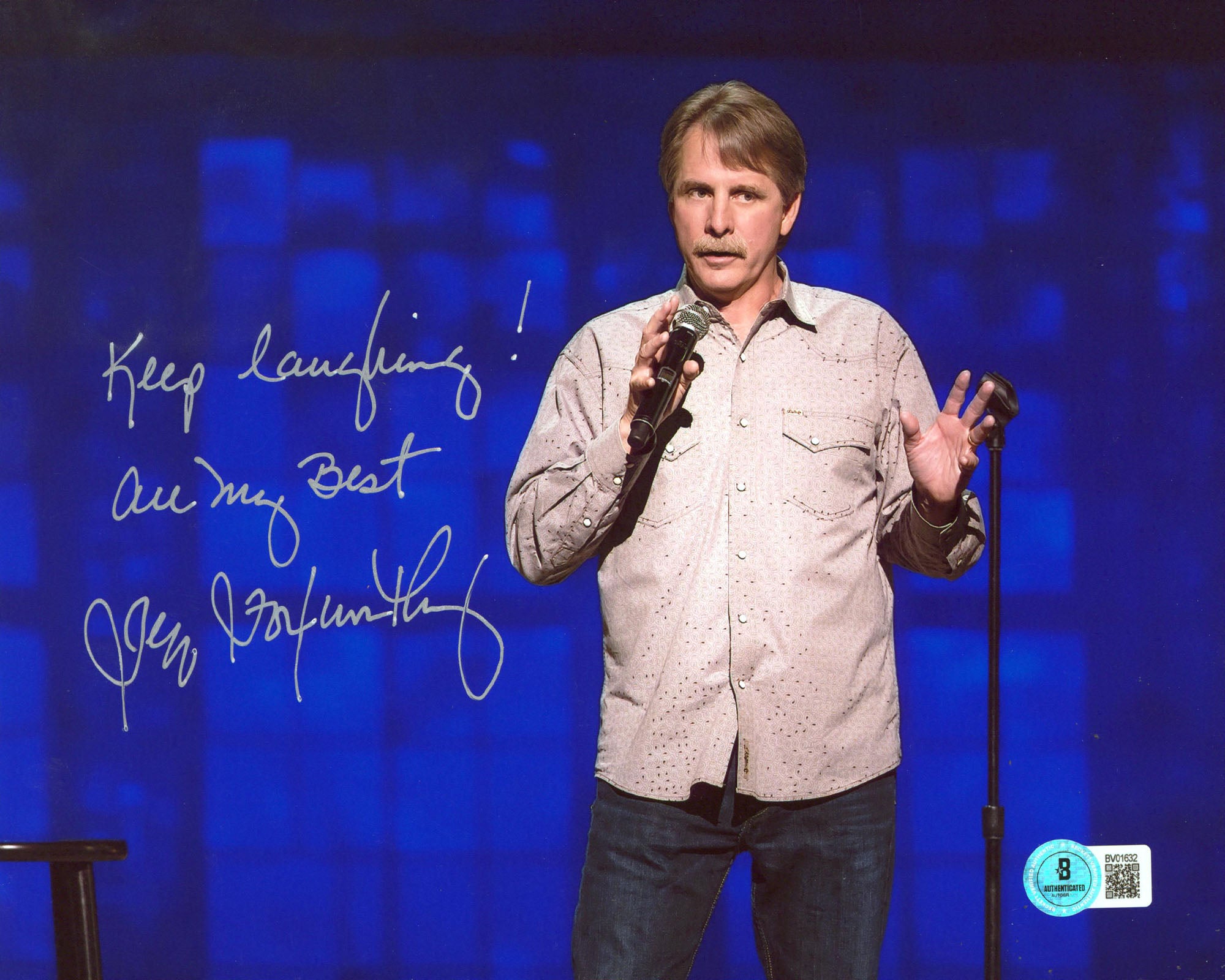 Jeff Foxworthy Comedian "Keep Laughing!" Authentic Signed 8x10 Photo BAS BV01632