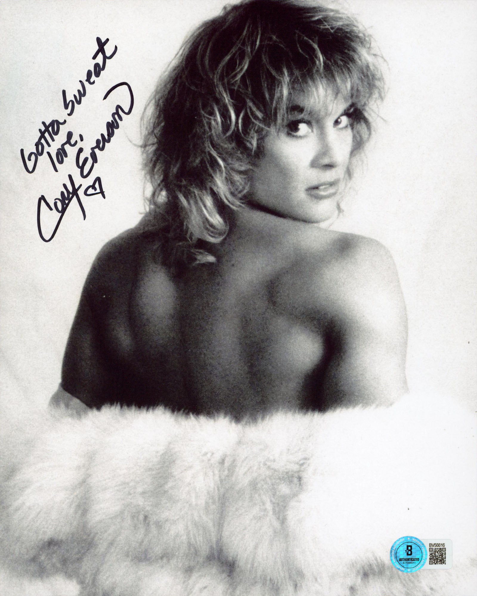 Corinna Everson Bodybuilder "Gotta Sweat Love" Signed 8x10 Photo BAS #BV56616