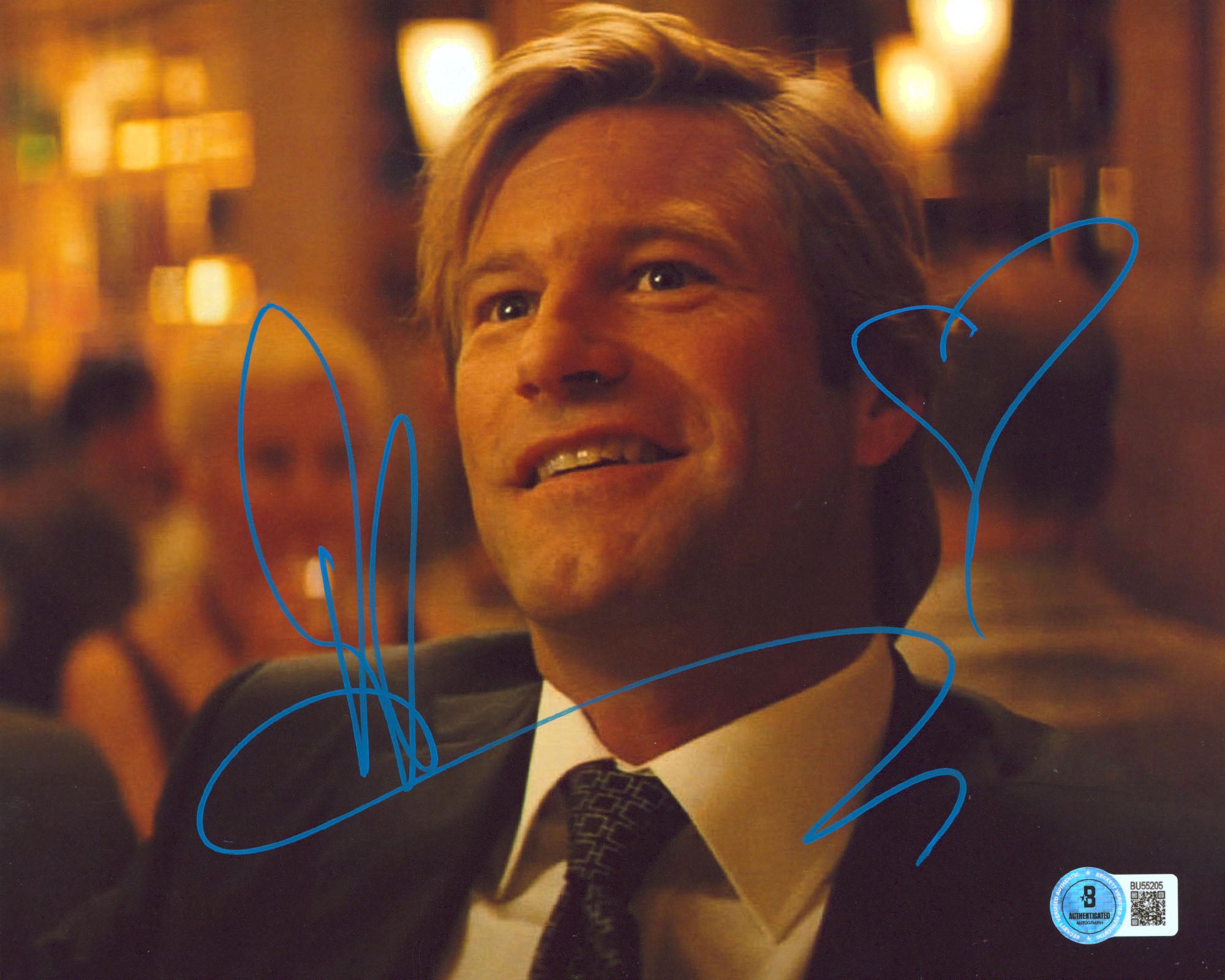 Aaron Eckhart Batman The Dark Knight Authentic Signed 8x10 Photo BAS #BU55205