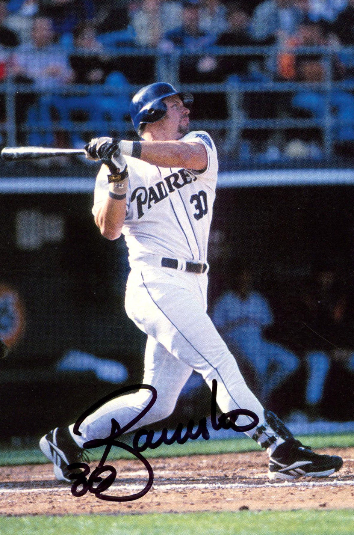 Padres Ryan Klesko Authentic Signed Postcard 3.5x5.5 Autographed BAS #BV70257