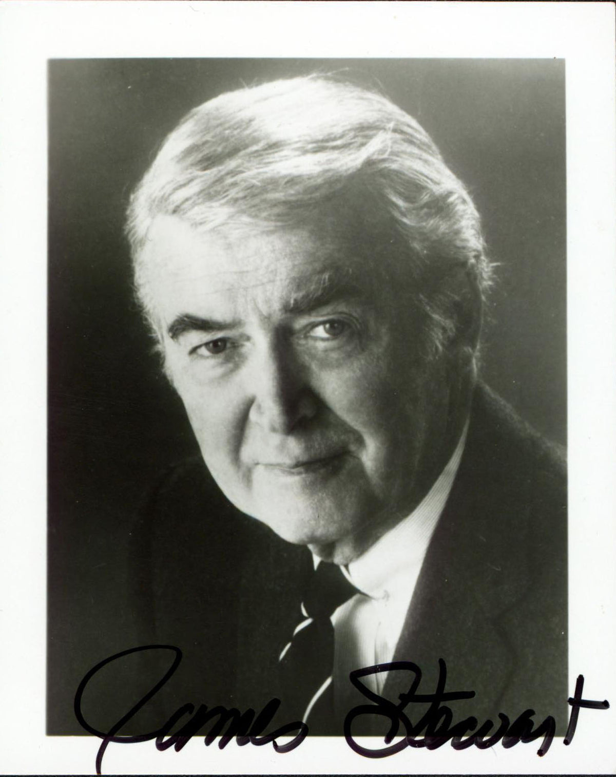James Stewart It's a Wonderful Life Authentic Signed Photo 4x5 BAS #BR38256