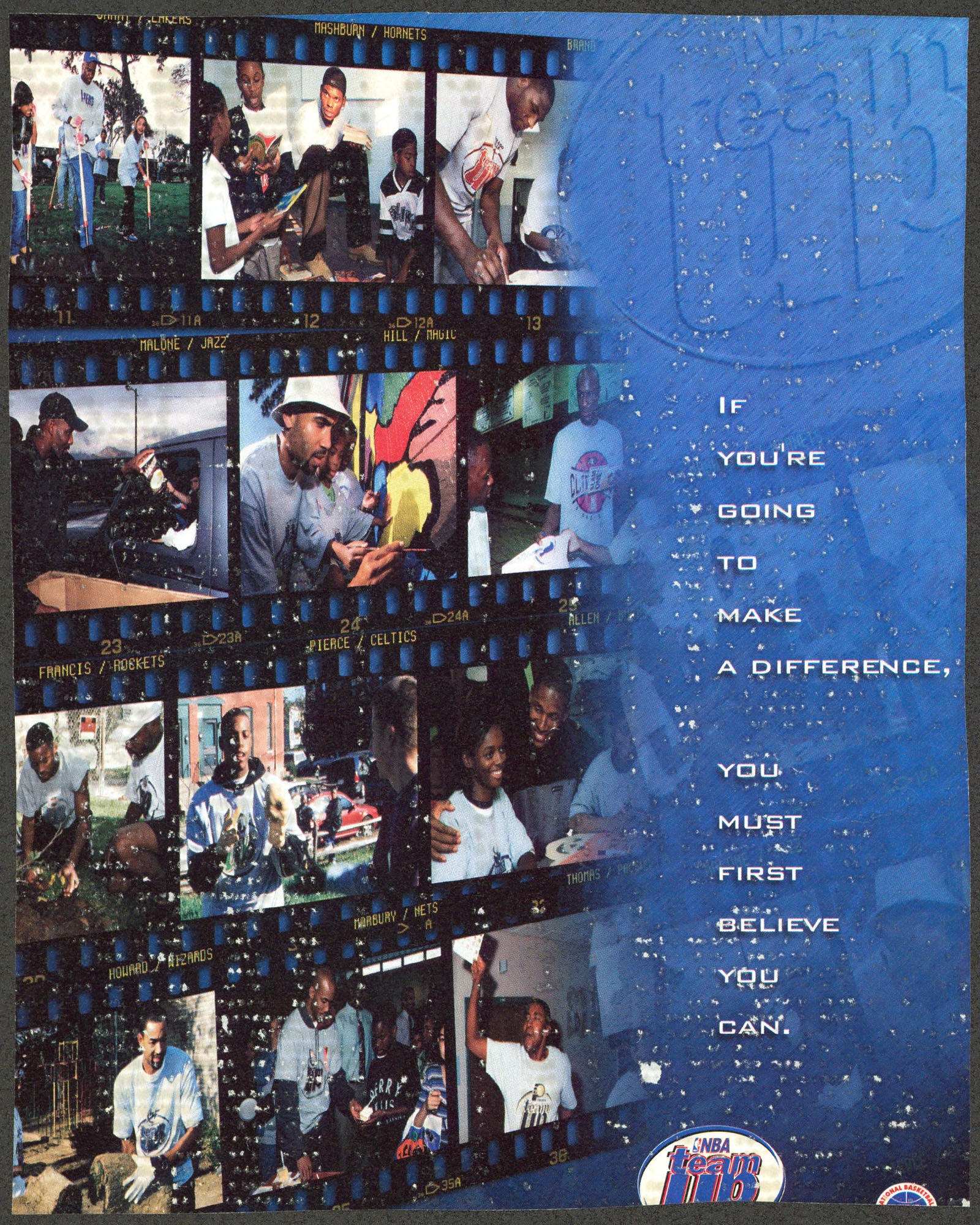 Knicks Patrick Ewing Authentic Signed Magazine Page Autographed BAS #BV70269