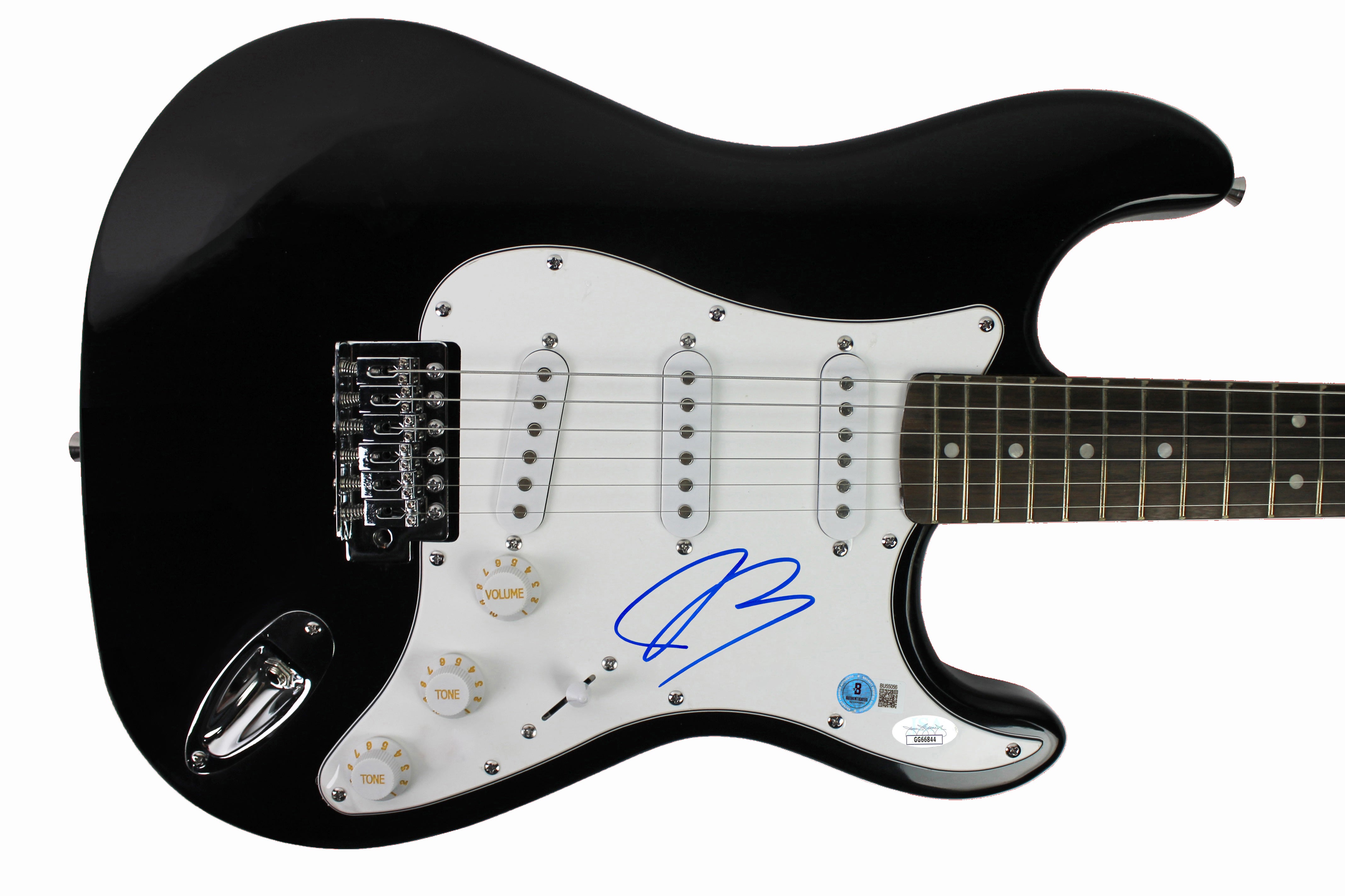 Joe Bonamassa Authentic Signed Black Electric Guitar Autographed BAS #BU55056