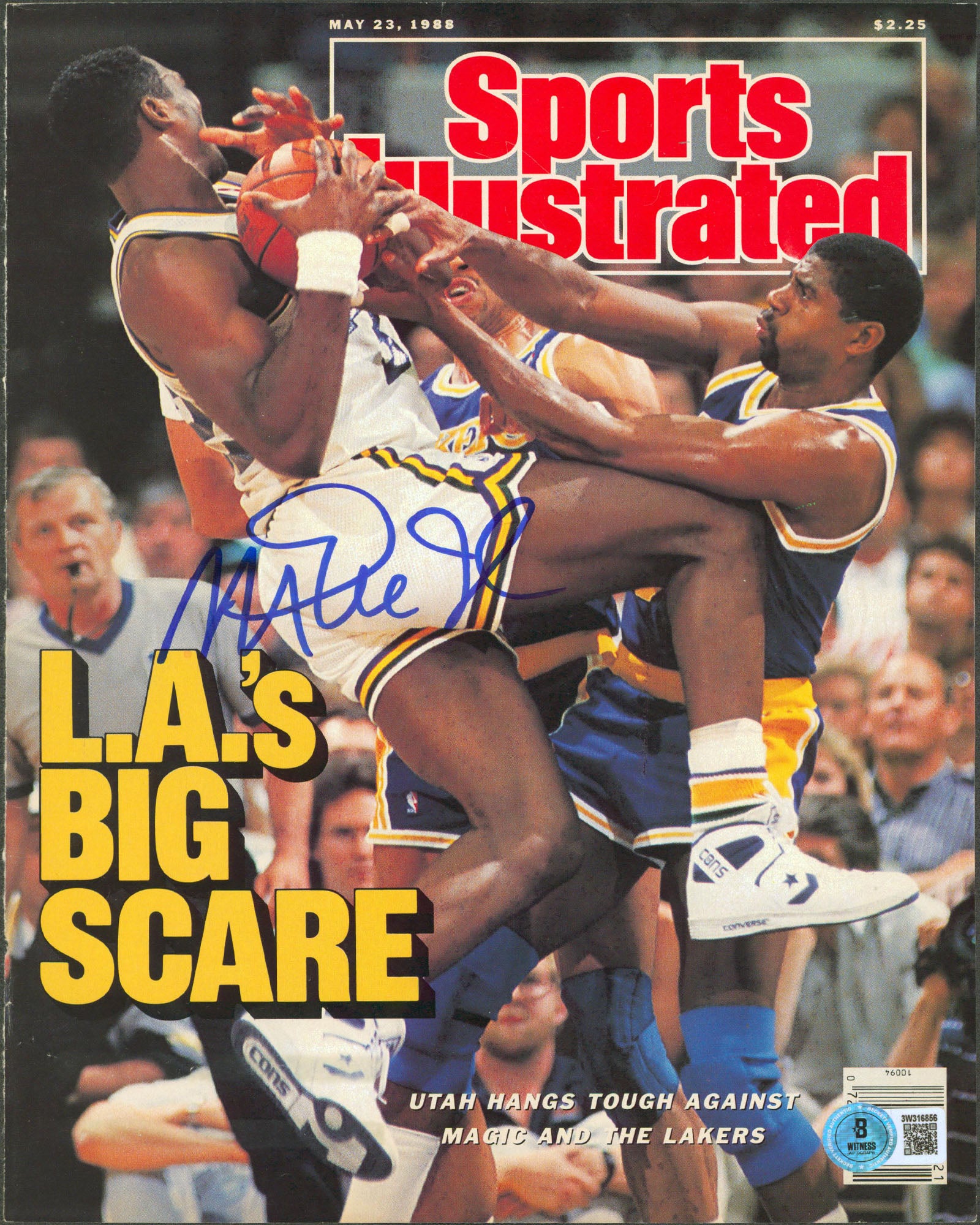 Lakers Magic Johnson Authentic Signed May 1988 SI Magazine Cover BAS #3W316856