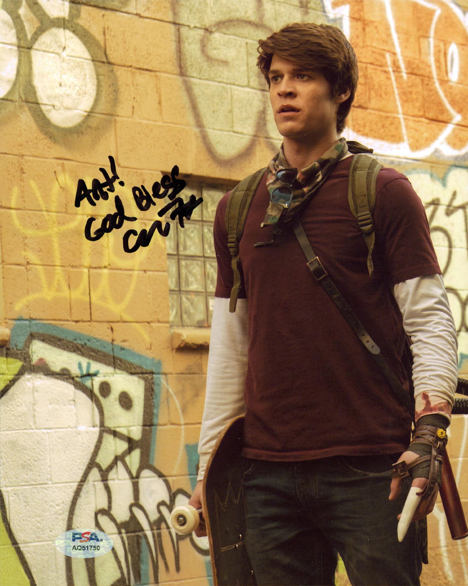 Colin Ford Daybreak "Ant! God Bless" Authentic Signed 8x10 Photo PSA/DNA AQ51750