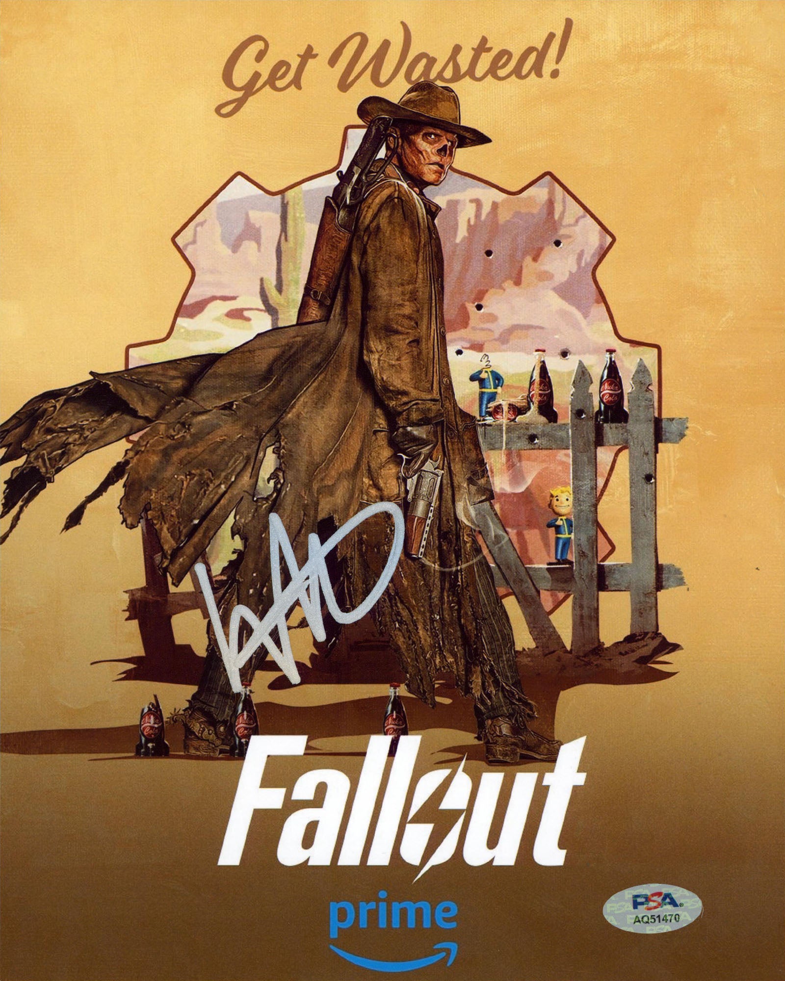 Walton Goggins Fallout Authentic Signed 8x10 Vertical Photo PSA/DNA #AQ51470