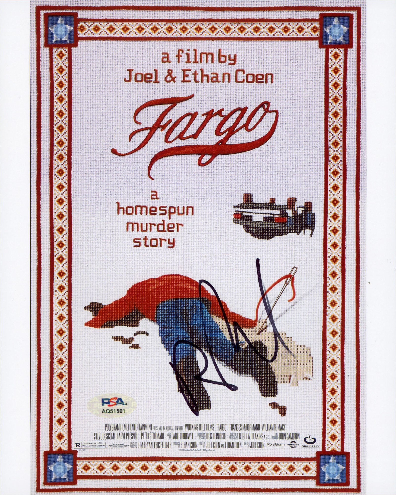 Roger Deakins Fargo Authentic Signed 8x10 Vertical Photo PSA/DNA #AQ51501